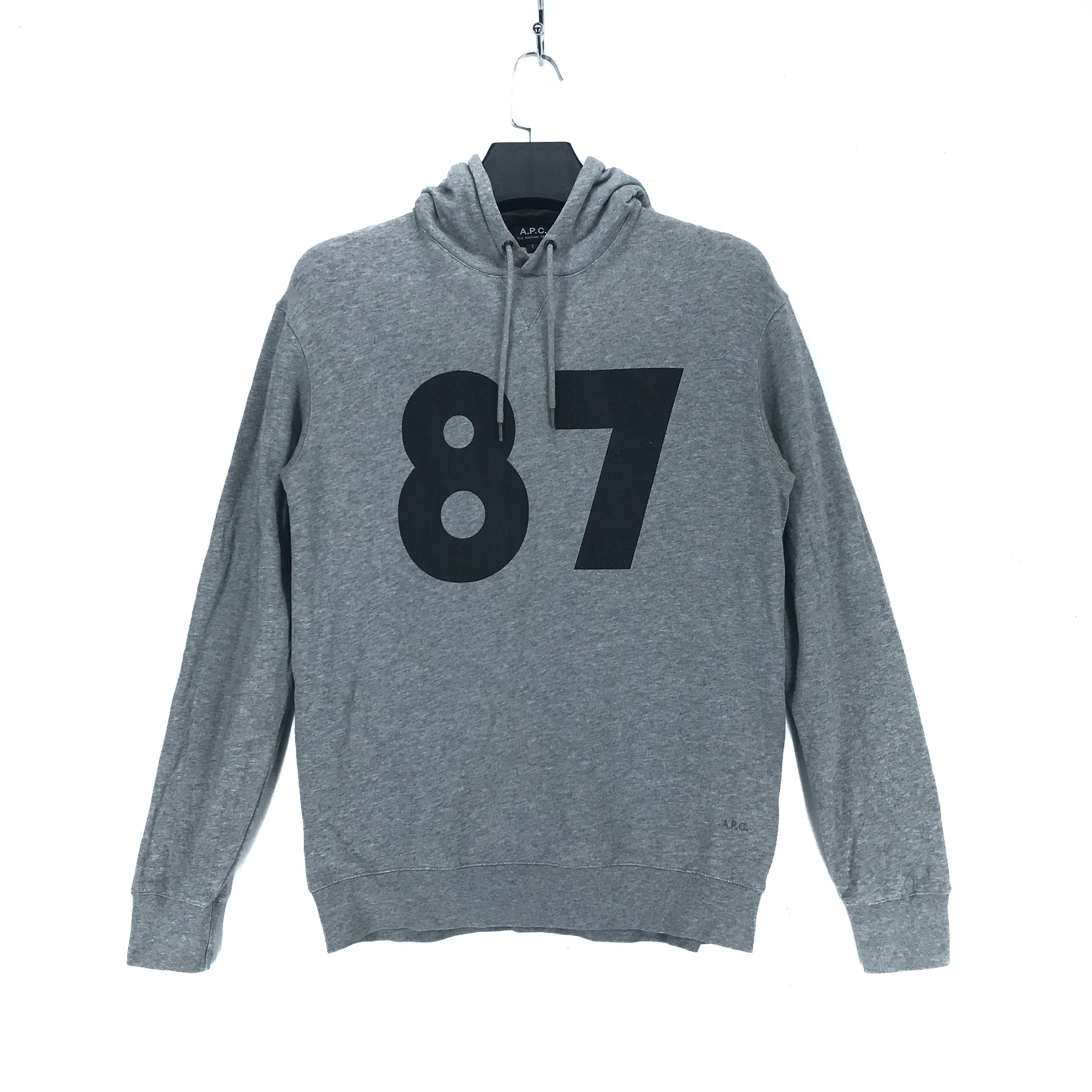 A.P.C. APC 87 Big Logo Pullover Hoodies #2193-85 Size US S / EU 44-46 / 1 - 1 Thumbnail