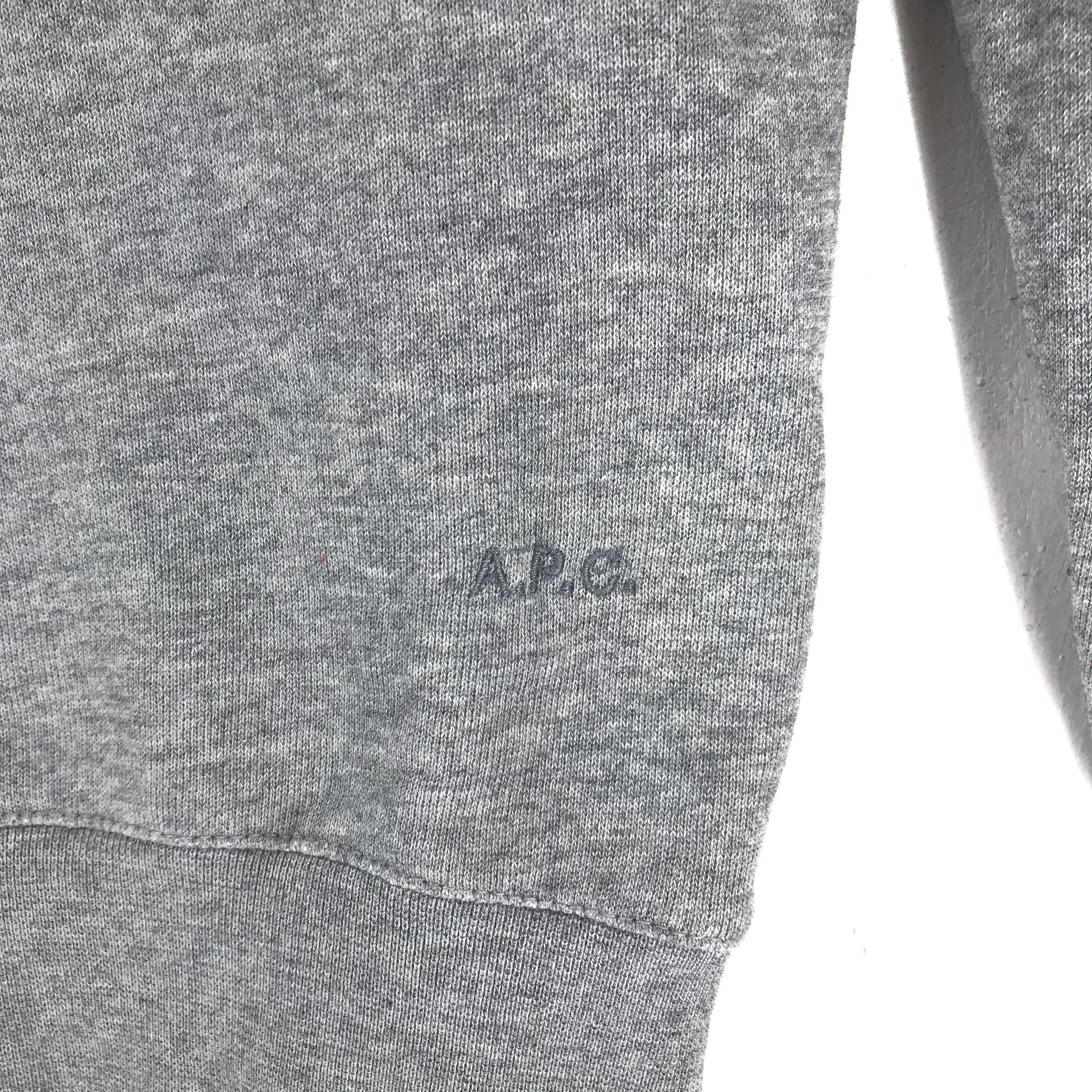 A.P.C. APC 87 Big Logo Pullover Hoodies #2193-85 Size US S / EU 44-46 / 1 - 4 Thumbnail