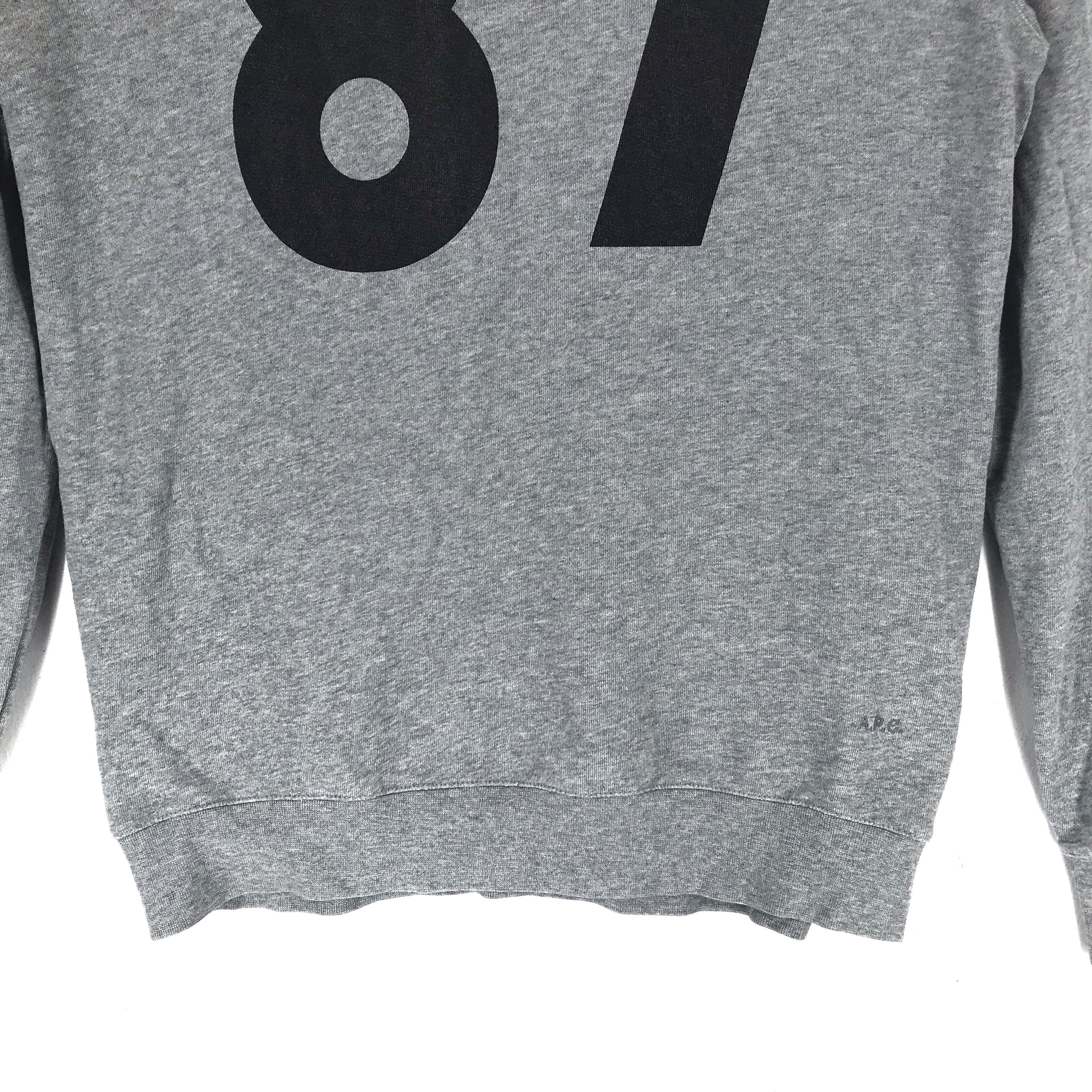 A.P.C. APC 87 Big Logo Pullover Hoodies #2193-85 Size US S / EU 44-46 / 1 - 3 Thumbnail