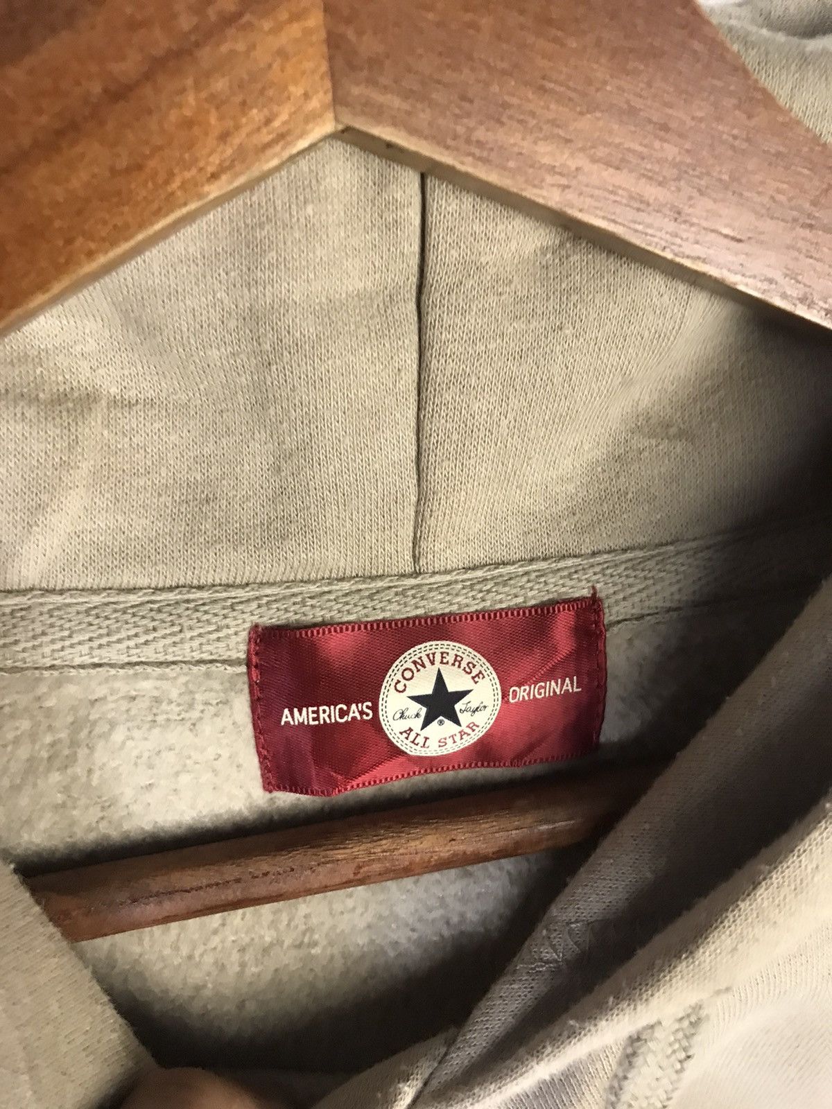 Converse × Vintage Converse All Star Center Women Tanned Hoodie Size ONE SIZE - 6 Thumbnail