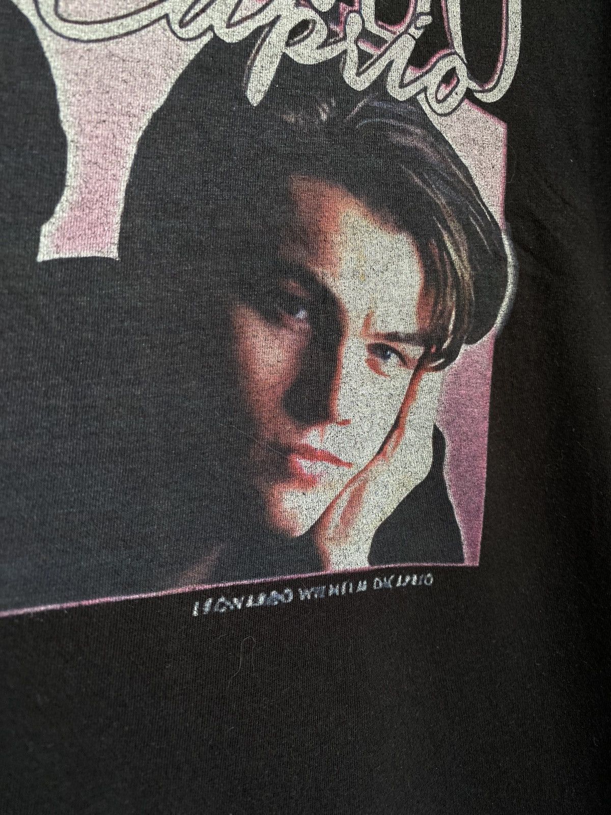 Other Vintage Leonardo Di Caprio T Shirt Movie Actor Men’s L Black Size US L / EU 52-54 / 3 - 6 Thumbnail