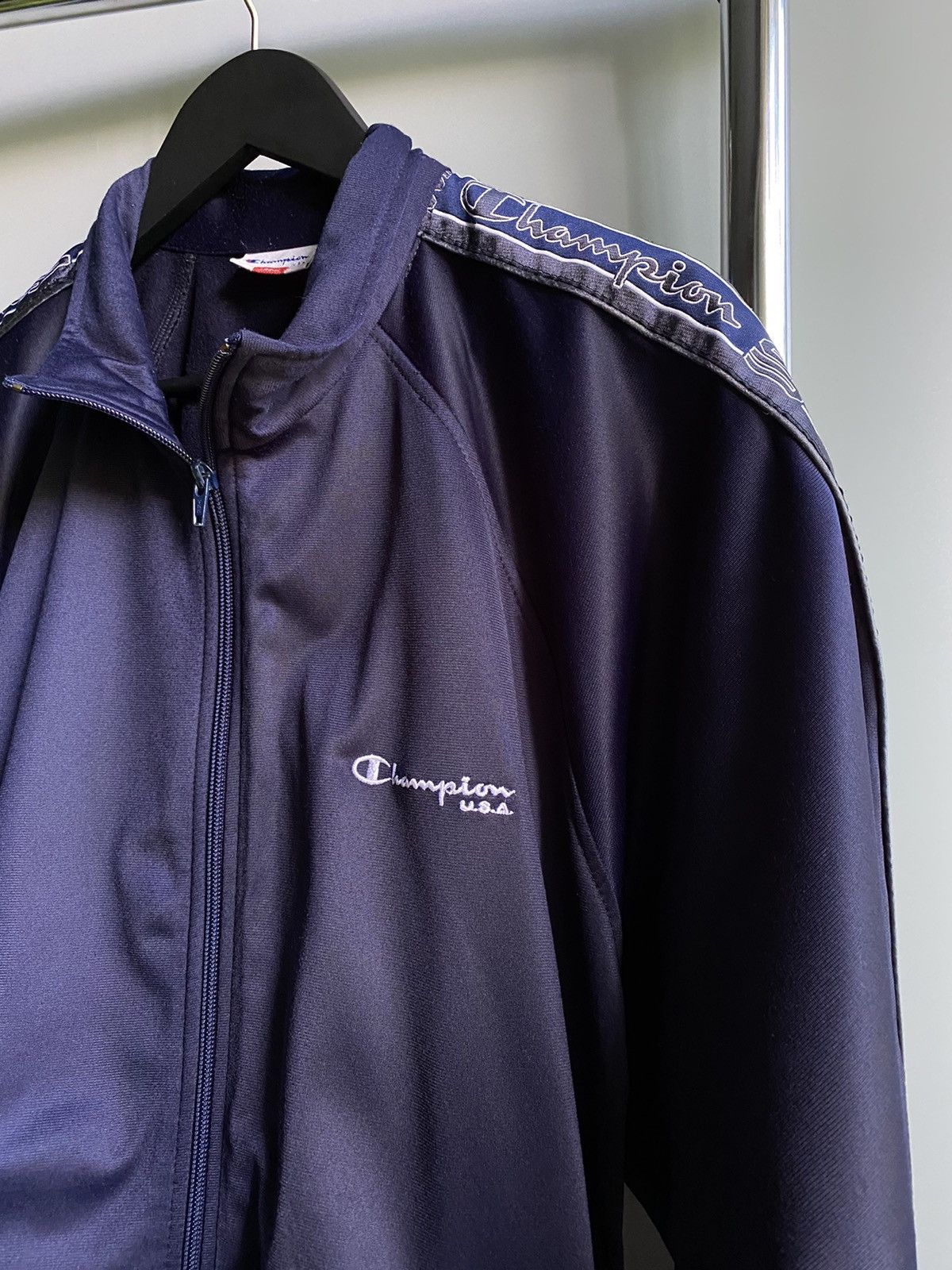 Champion × Vintage Vintage Champion Track Jacket Lampas Zip Hoodie Size US L / EU 52-54 / 3 - 7 Thumbnail
