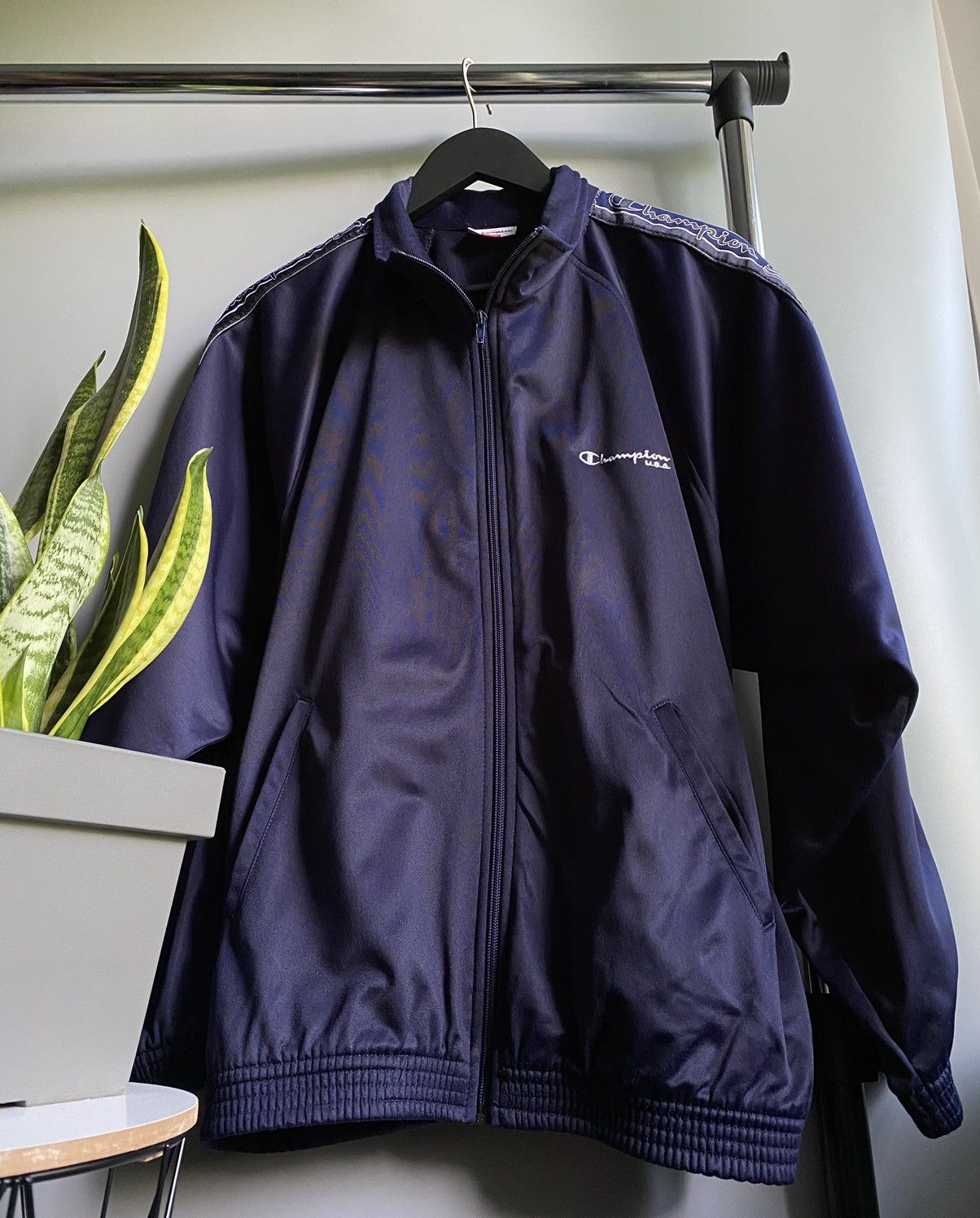 Champion × Vintage Vintage Champion Track Jacket Lampas Zip Hoodie Size US L / EU 52-54 / 3 - 5 Thumbnail