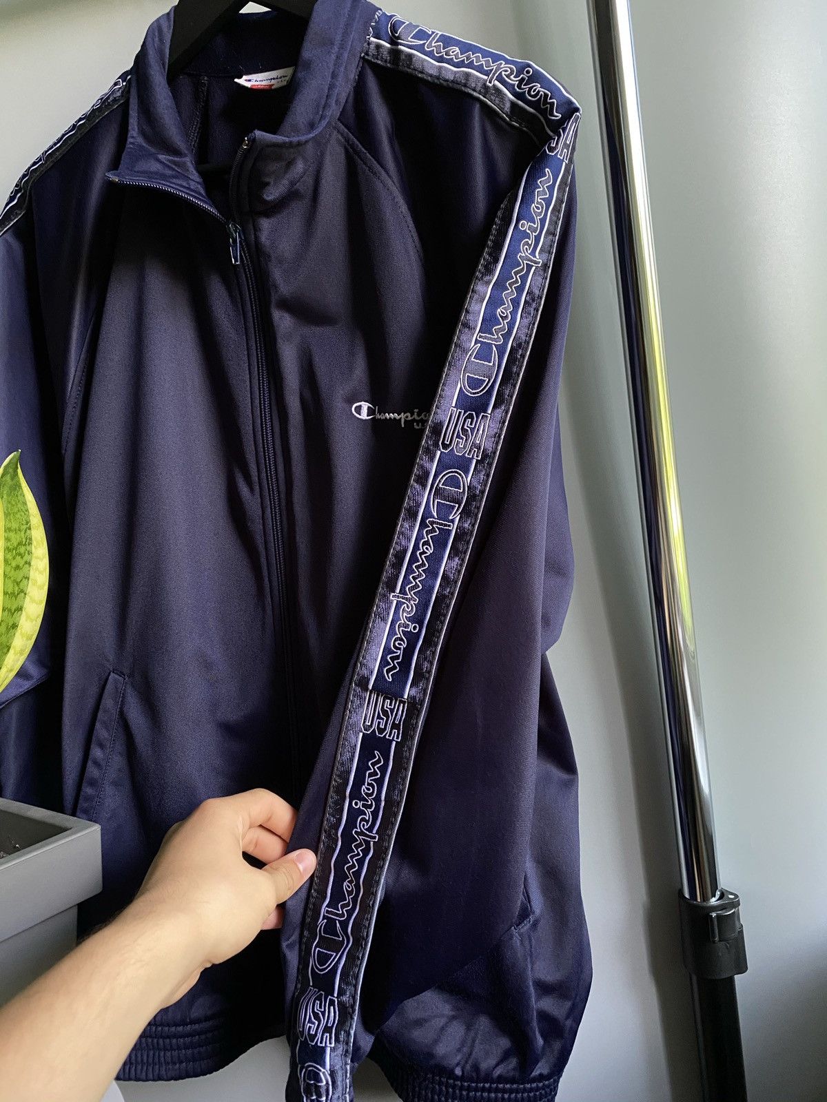 Champion × Vintage Vintage Champion Track Jacket Lampas Zip Hoodie Size US L / EU 52-54 / 3 - 8 Thumbnail