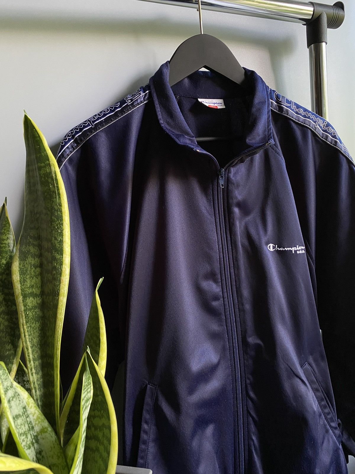 Champion × Vintage Vintage Champion Track Jacket Lampas Zip Hoodie Size US L / EU 52-54 / 3 - 6 Thumbnail