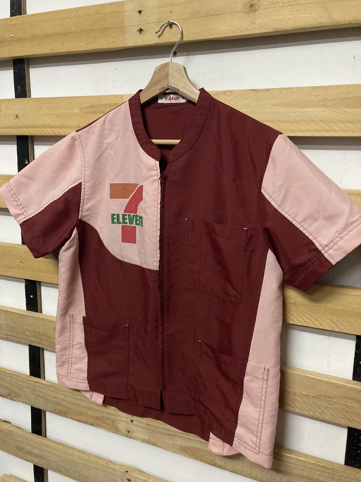 Japanese Brand × Vintage Vintage 7 Eleven Zipper Workwear Shirts Size US M / EU 48-50 / 2 - 3 Thumbnail