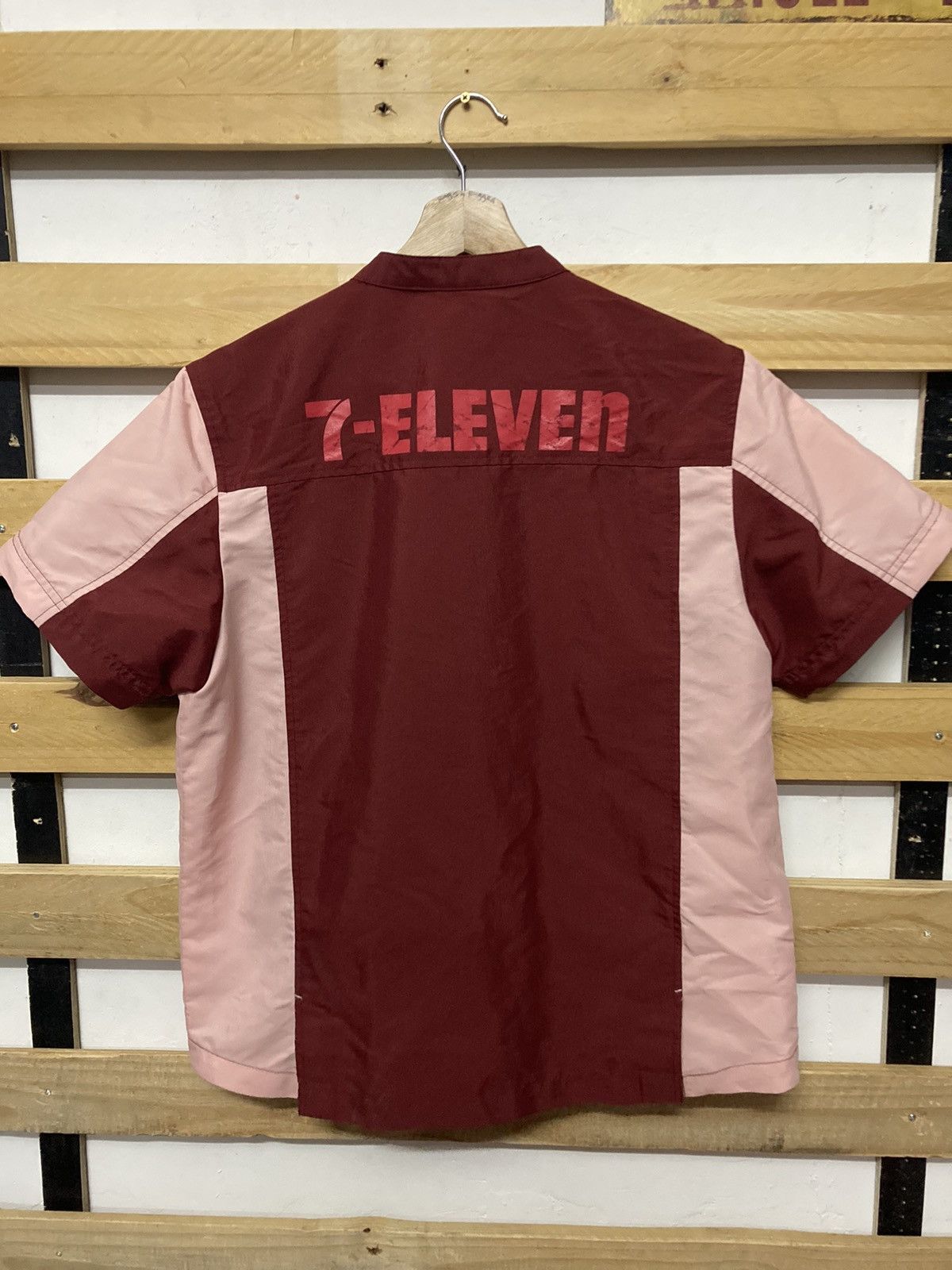 Japanese Brand × Vintage Vintage 7 Eleven Zipper Workwear Shirts Size US M / EU 48-50 / 2 - 2 Thumbnail