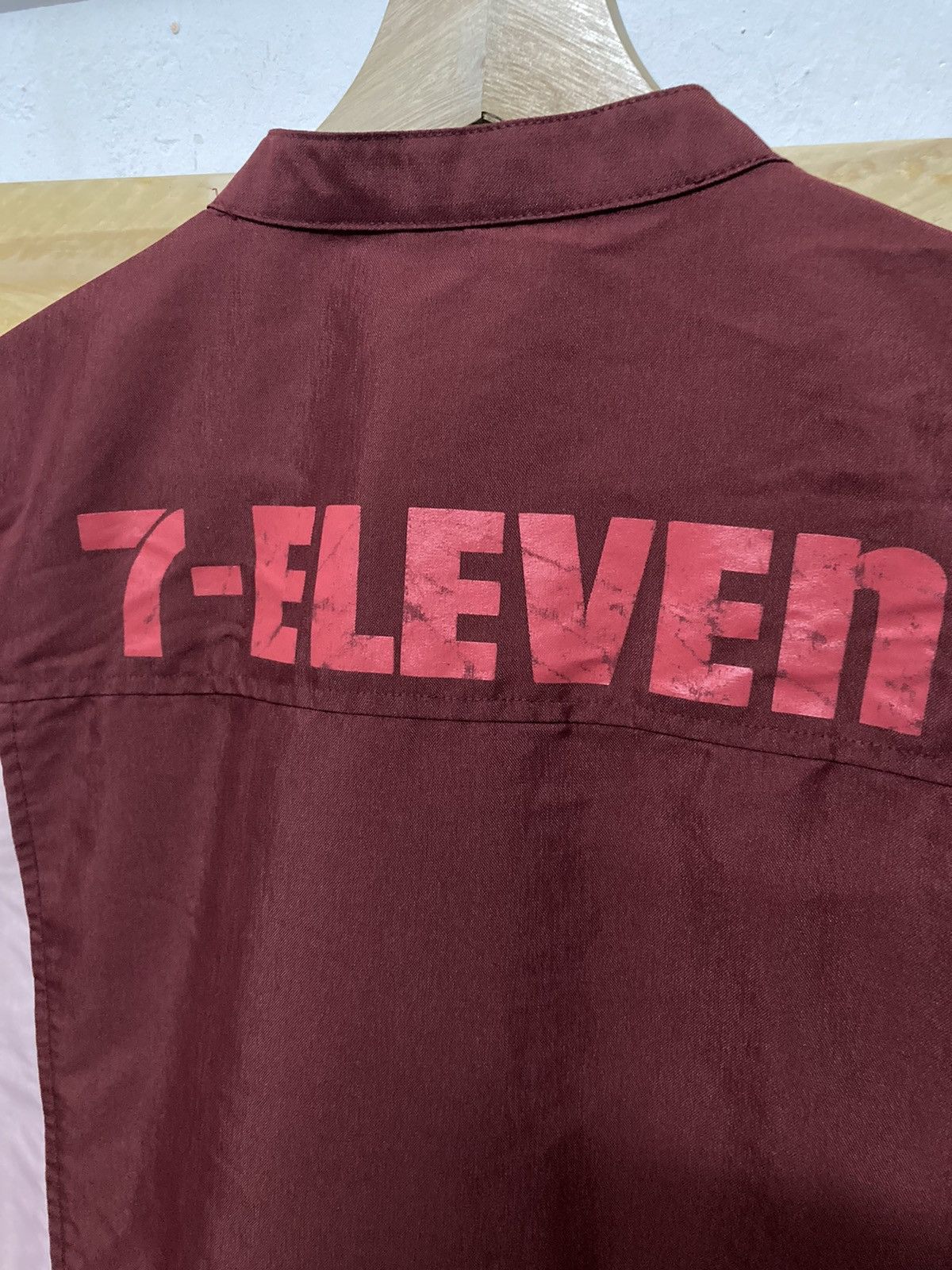 Japanese Brand × Vintage Vintage 7 Eleven Zipper Workwear Shirts Size US M / EU 48-50 / 2 - 5 Thumbnail