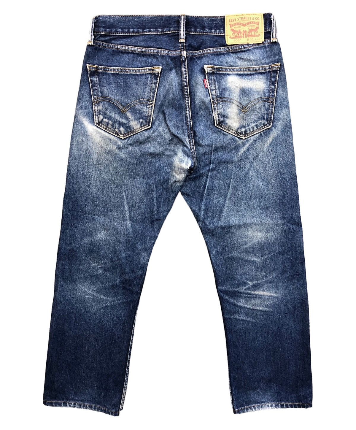 Levi's Vintage Levis 505 Faded Blue Jeans Size US 30 / EU 46 - 2 Thumbnail