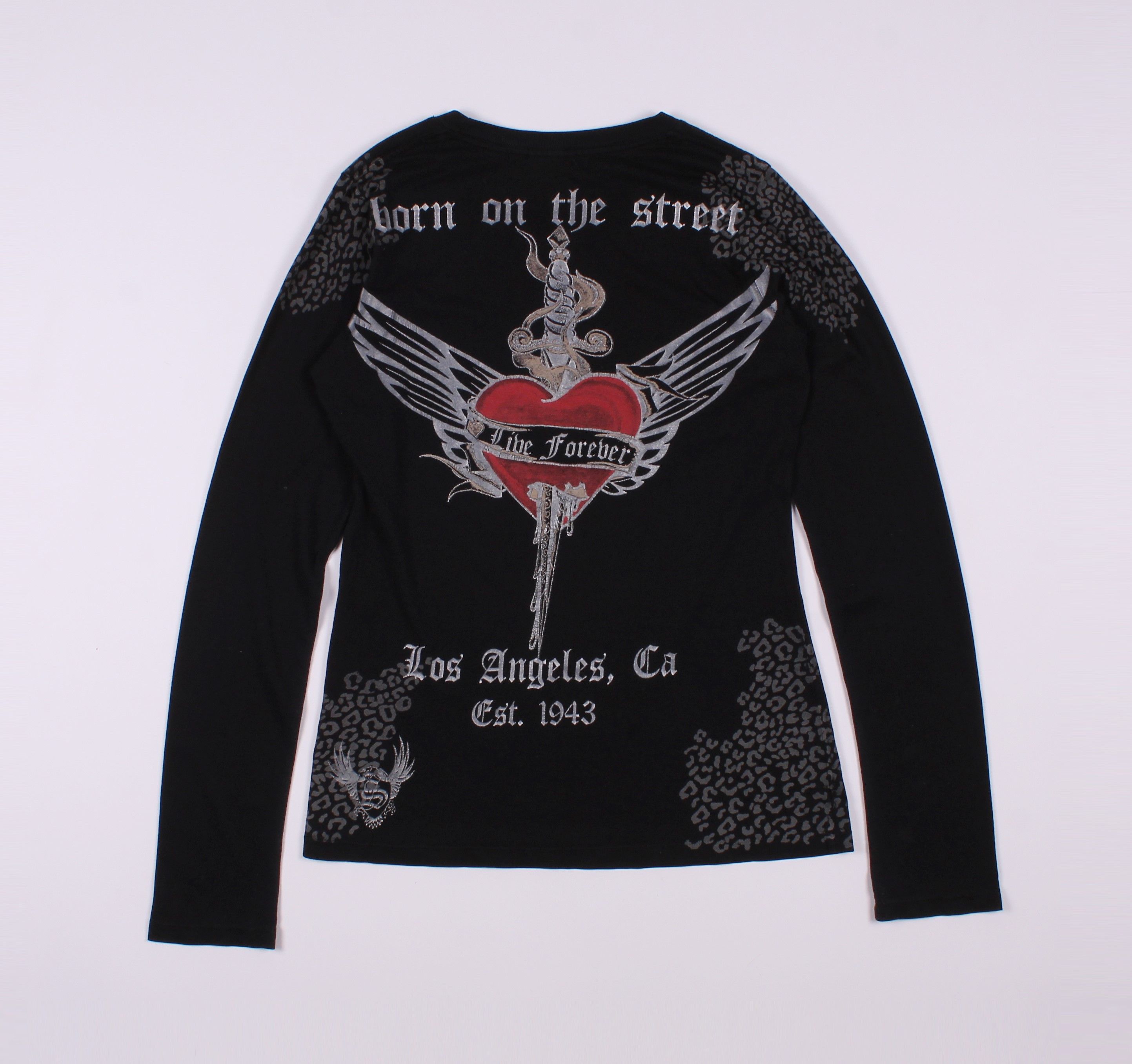 Vintage y2k,punk,grunge LA exclusive Smet “Born on the Street” long sleeve hotsell sweat