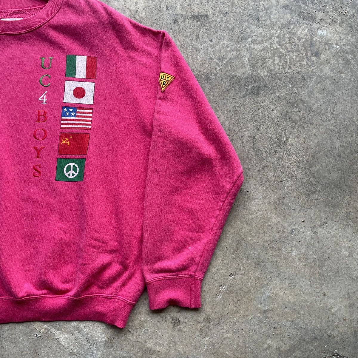 United Colors Of Benetton RARE💥 United Colors Benetton 5 Nation Flag Sweatshirt Jumper Size US L / EU 52-54 / 3 - 5 Thumbnail