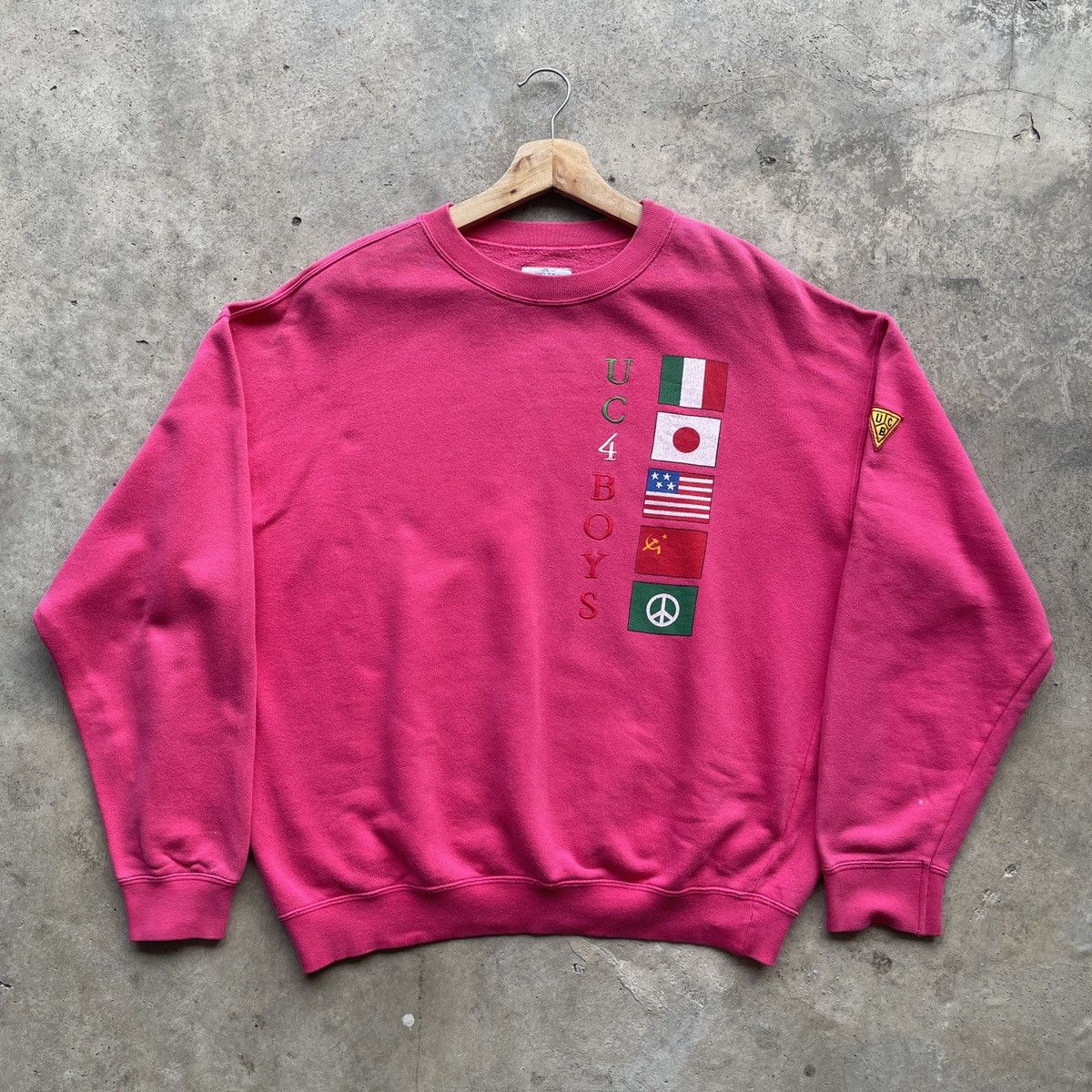 RARE💥 United Colors Benetton 5 Nation Flag Sweatshirt Jumper