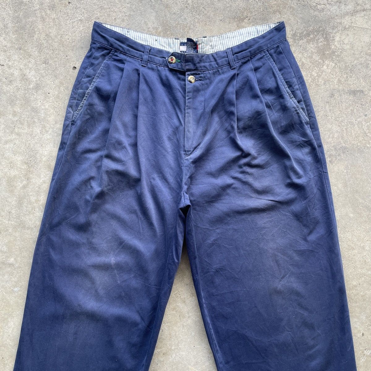 Tommy Hilfiger W32💥 Vintage Tommy Hilfiger Faded Trousers Blue Casual Pants Size US 32 / EU 48 - 3 Thumbnail