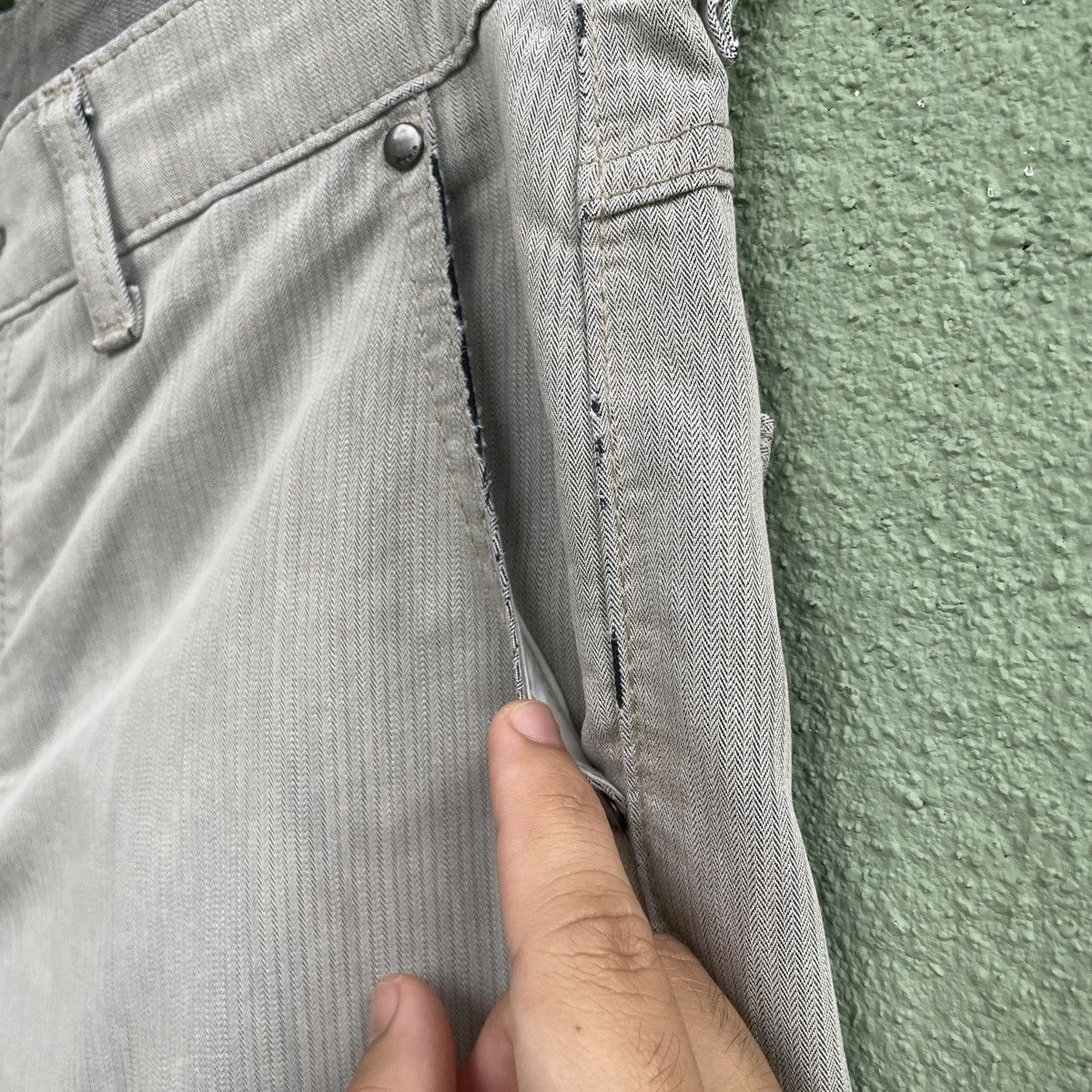 Japanese Brand Vintage EDWIN Made In Japan Faded Casual Pants Size US 30 / EU 46 - 7 Thumbnail
