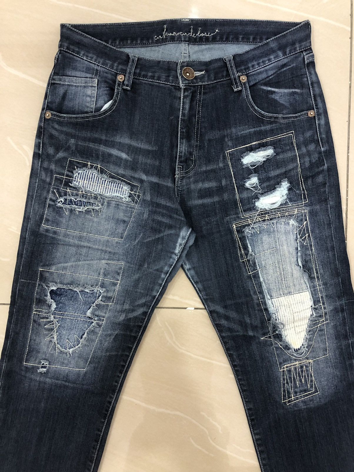 Japanese Brand Japanese Brand As Know As Patchwork Jeans Size US 30 / EU 46 - 3 Thumbnail
