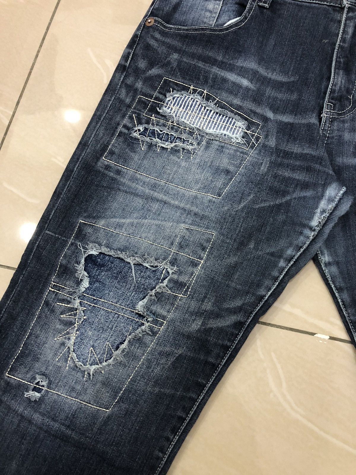 Japanese Brand Japanese Brand As Know As Patchwork Jeans Size US 30 / EU 46 - 9 Thumbnail