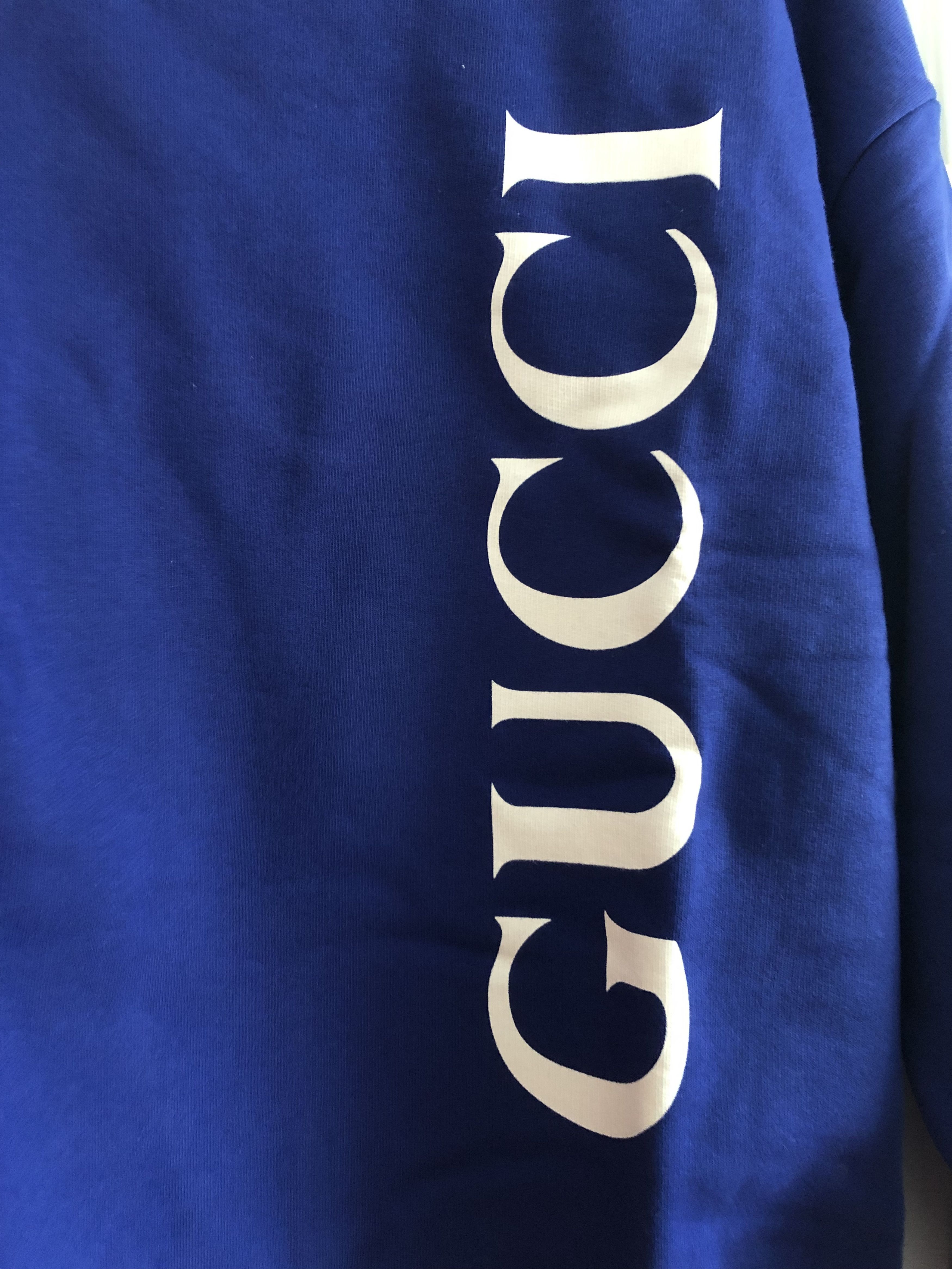 Gucci Gucci blue logo sweatshirt Size US L / EU 52-54 / 3 - 2 Thumbnail