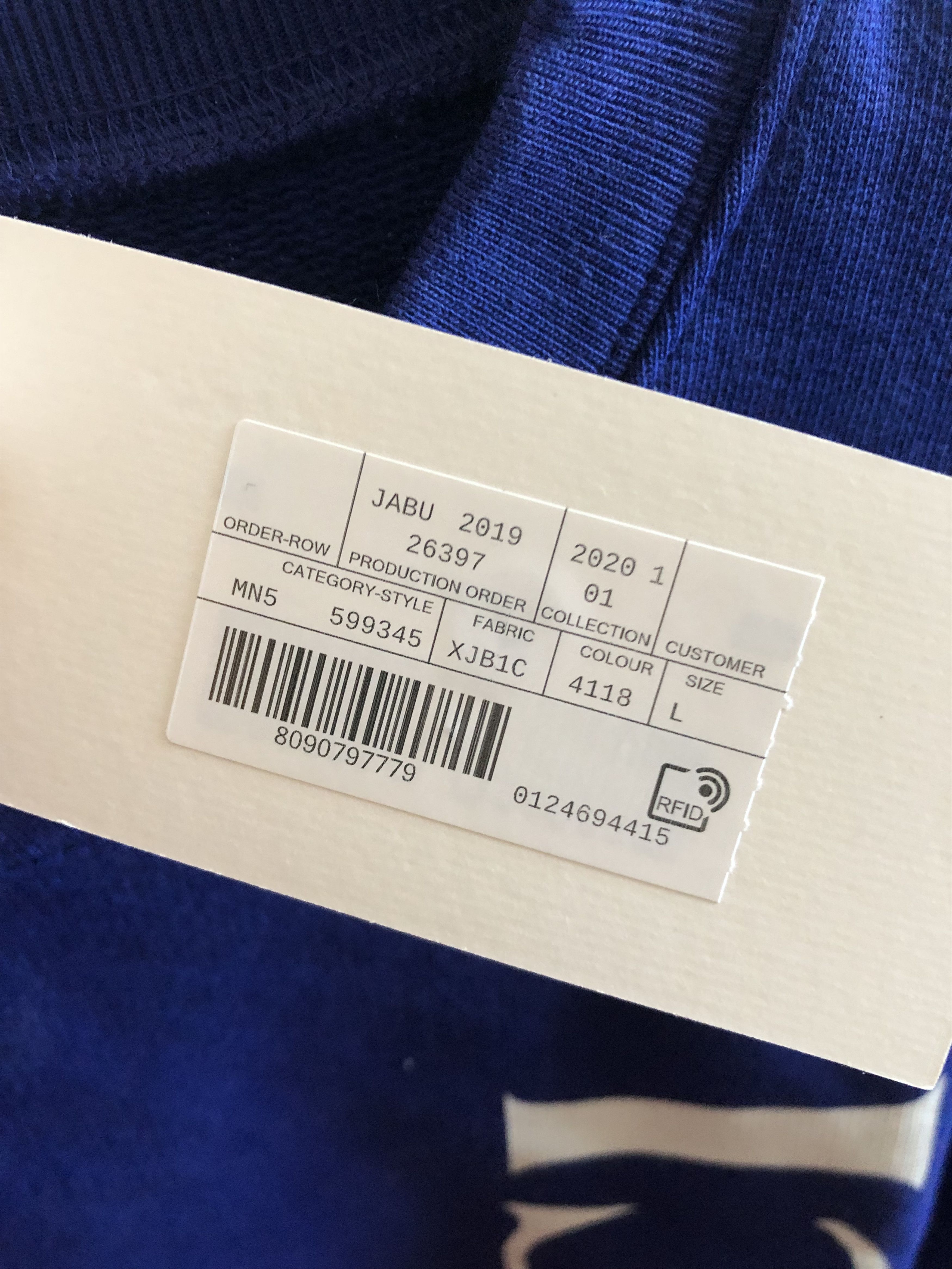 Gucci Gucci blue logo sweatshirt Size US L / EU 52-54 / 3 - 4 Thumbnail