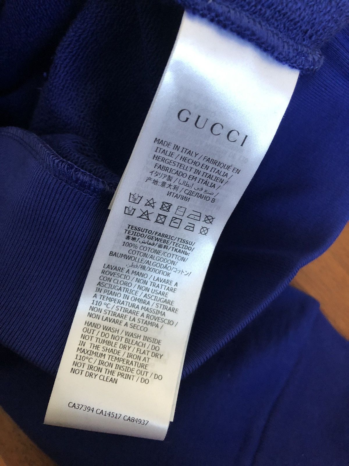 Gucci Gucci blue logo sweatshirt Size US L / EU 52-54 / 3 - 6 Thumbnail