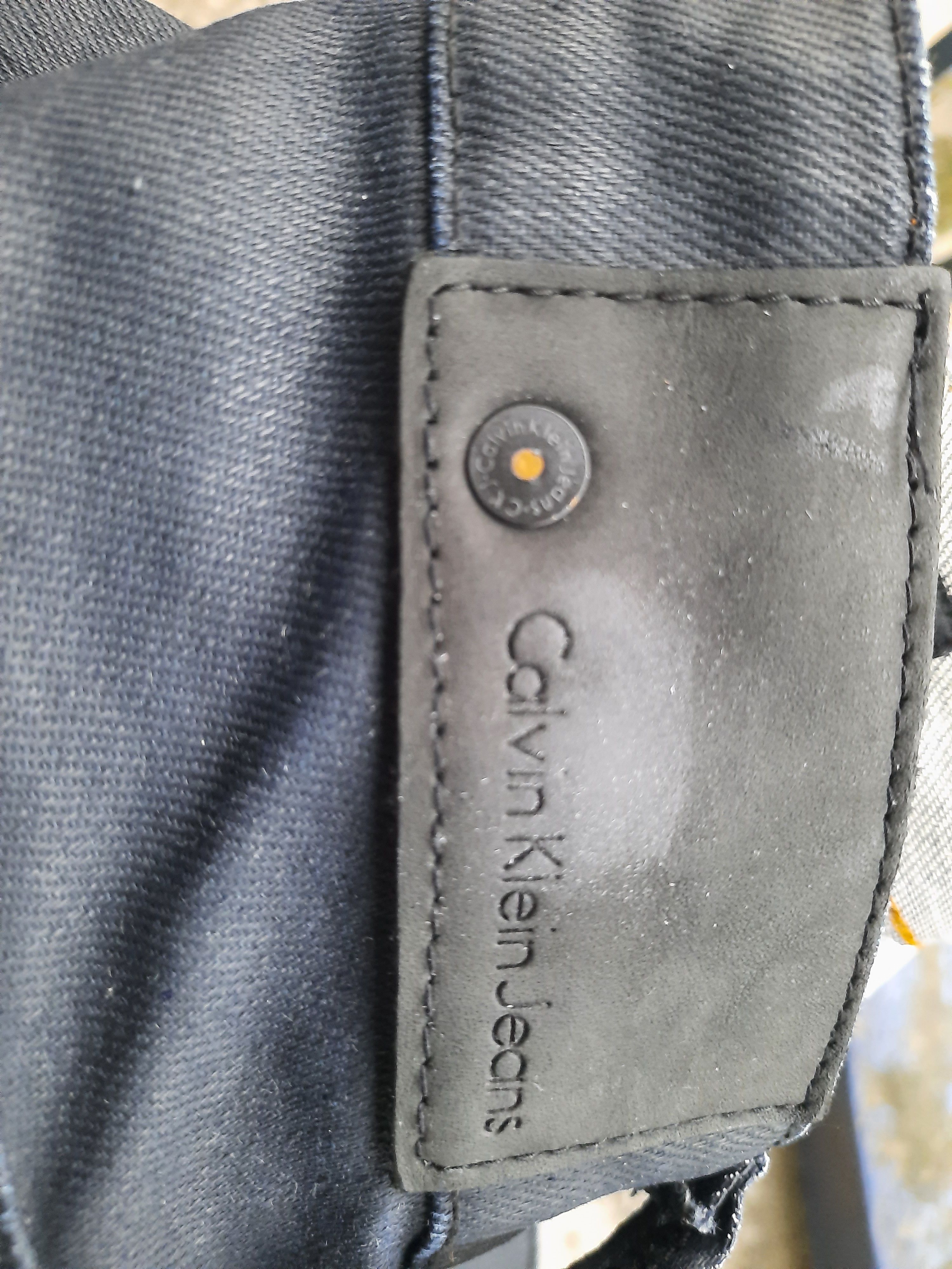 Calvin Klein Calvin Klein Regular Tapered Black Wax Jeans Size US 30 / EU 46 - 3 Thumbnail