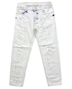 Zara paint splatter sales jeans