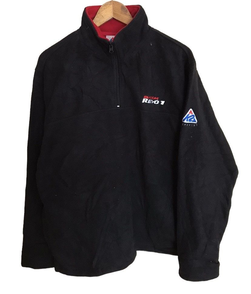 image of Racing x Vintage Blizzark Revo 1 Bridgestone Fleece Anorak Jacket in Black, Men's (Size XL)