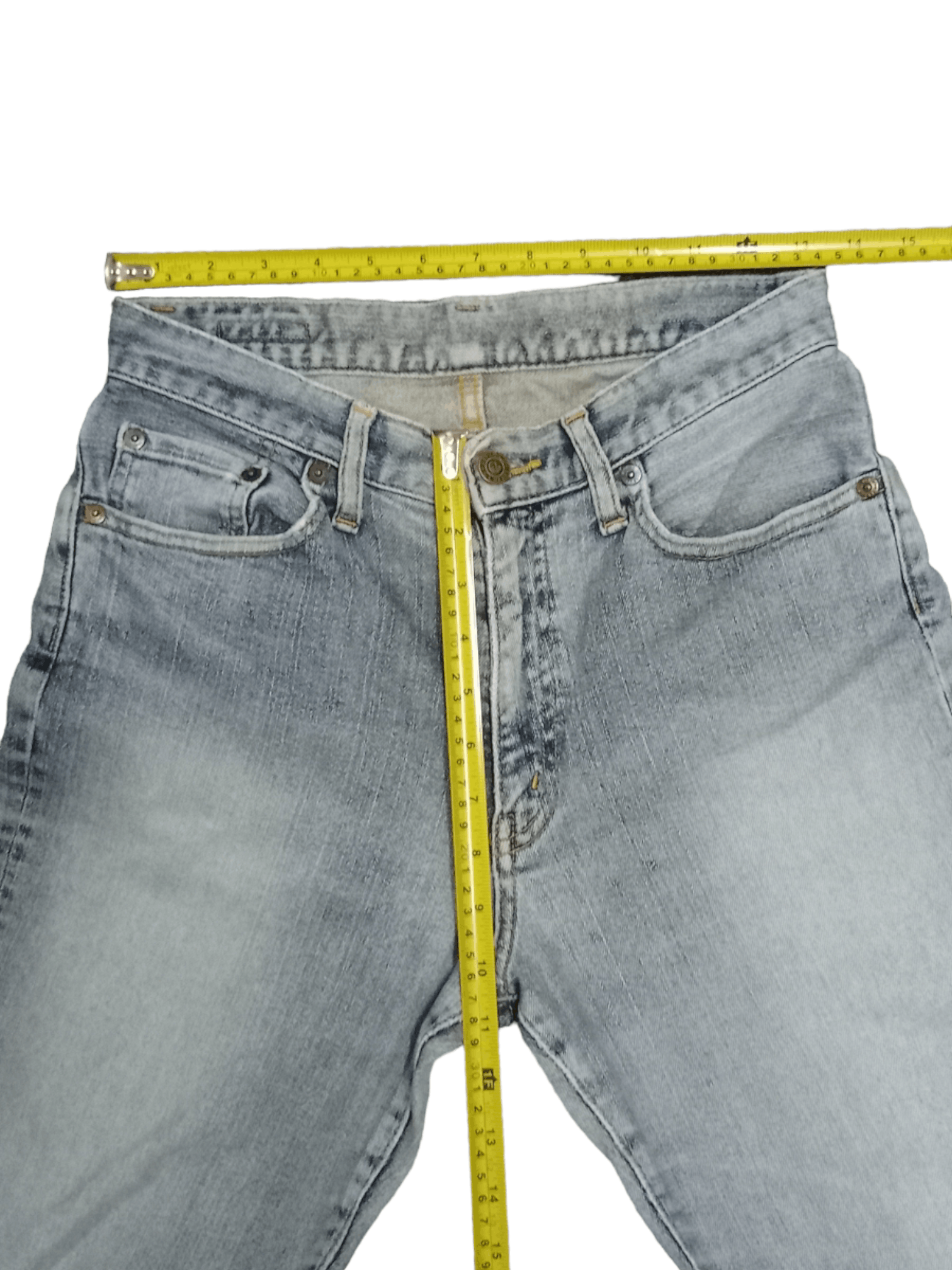 Japanese Brand Vintage Japanese Brand Light Wash Distressed Loose Jeans Size US 27 - 5 Thumbnail