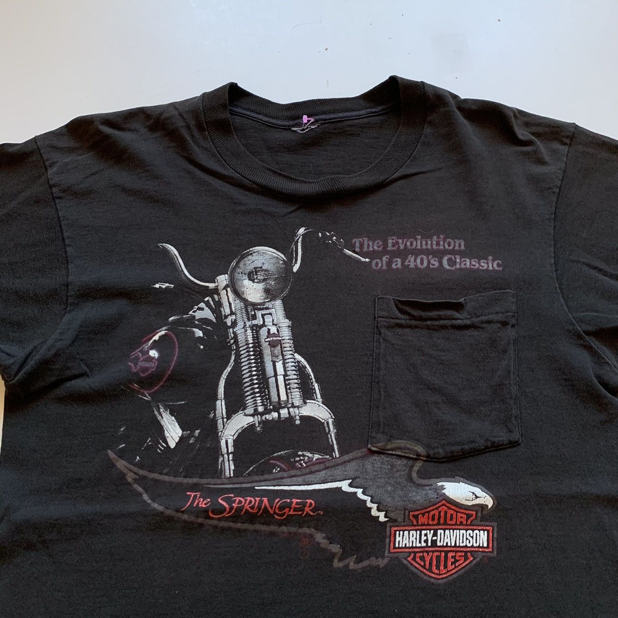 Harley Davidson Vintage 90s Harley Davidson Las Vegas Nevada USA T Shirt Size US L / EU 52-54 / 3 - 2 Thumbnail