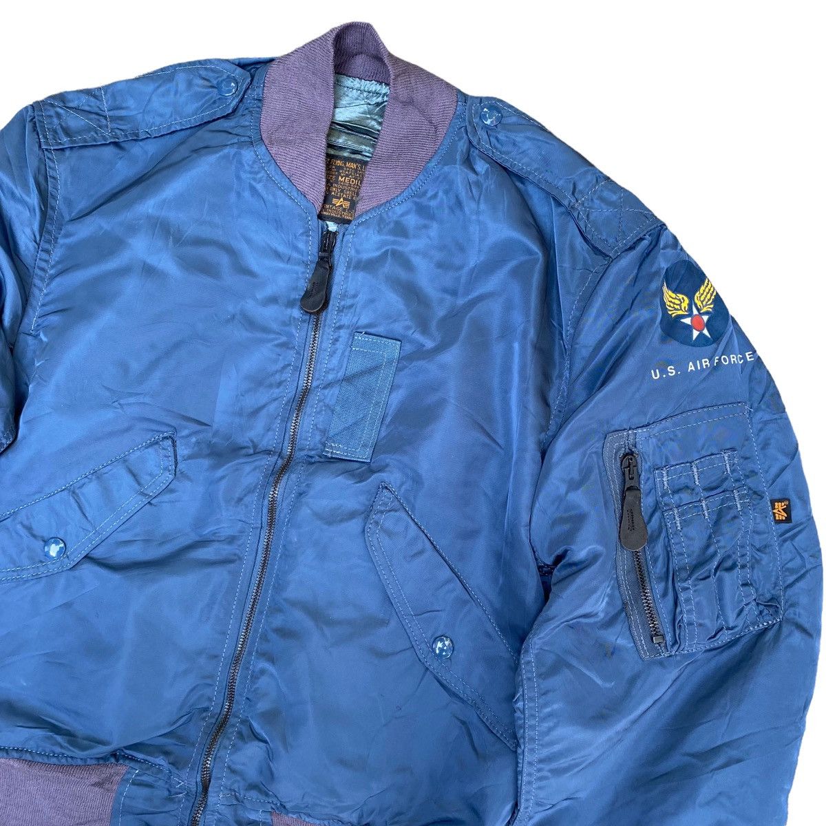 Alpha Industries Vintage Alpha Industries L-2A Bomber Jacket Size US M / EU 48-50 / 2 - 3 Thumbnail