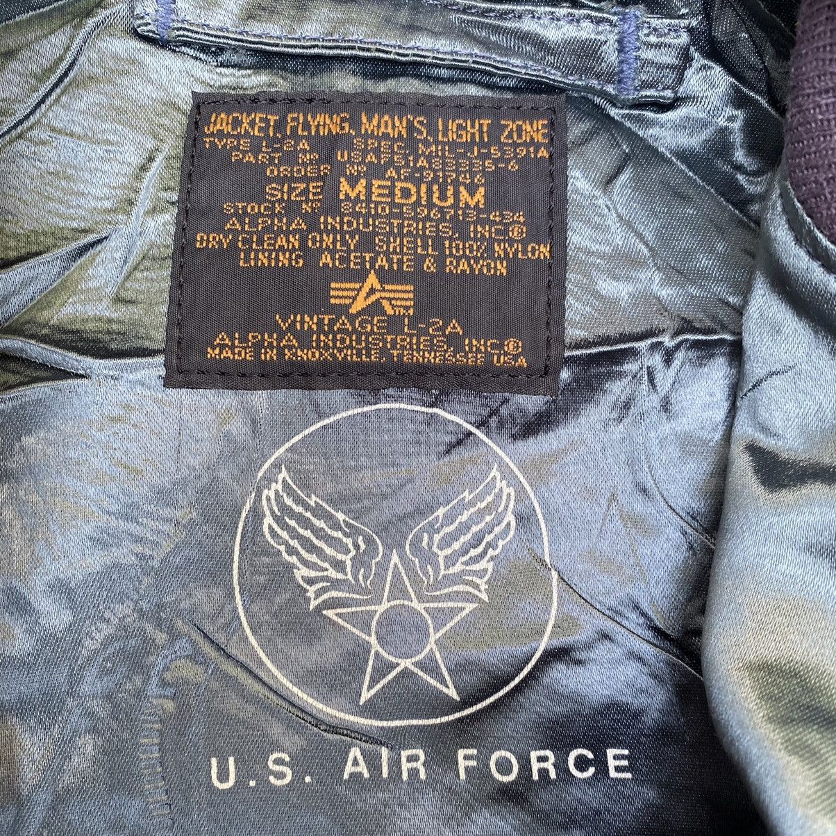 Alpha Industries Vintage Alpha Industries L-2A Bomber Jacket Size US M / EU 48-50 / 2 - 7 Thumbnail