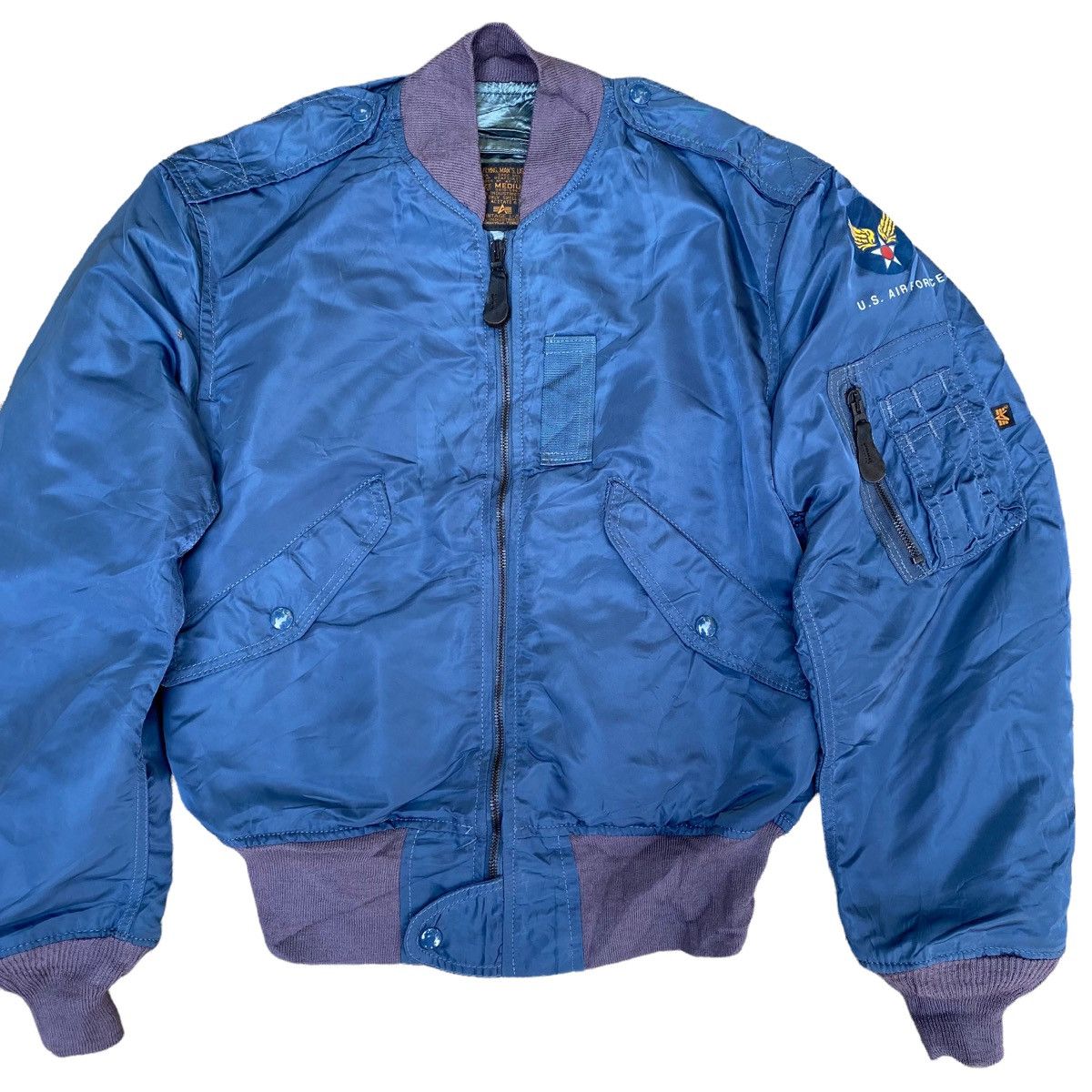 Alpha Industries Vintage Alpha Industries L-2A Bomber Jacket Size US M / EU 48-50 / 2 - 2 Thumbnail
