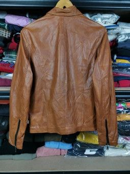 Japanese Brand Vintage Camel Leather Jacket By Schaffen Size US S / EU 44-46 / 1 - 3 Thumbnail