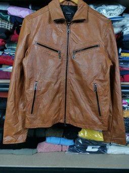 Japanese Brand Vintage Camel Leather Jacket By Schaffen Size US S / EU 44-46 / 1 - 1 Thumbnail