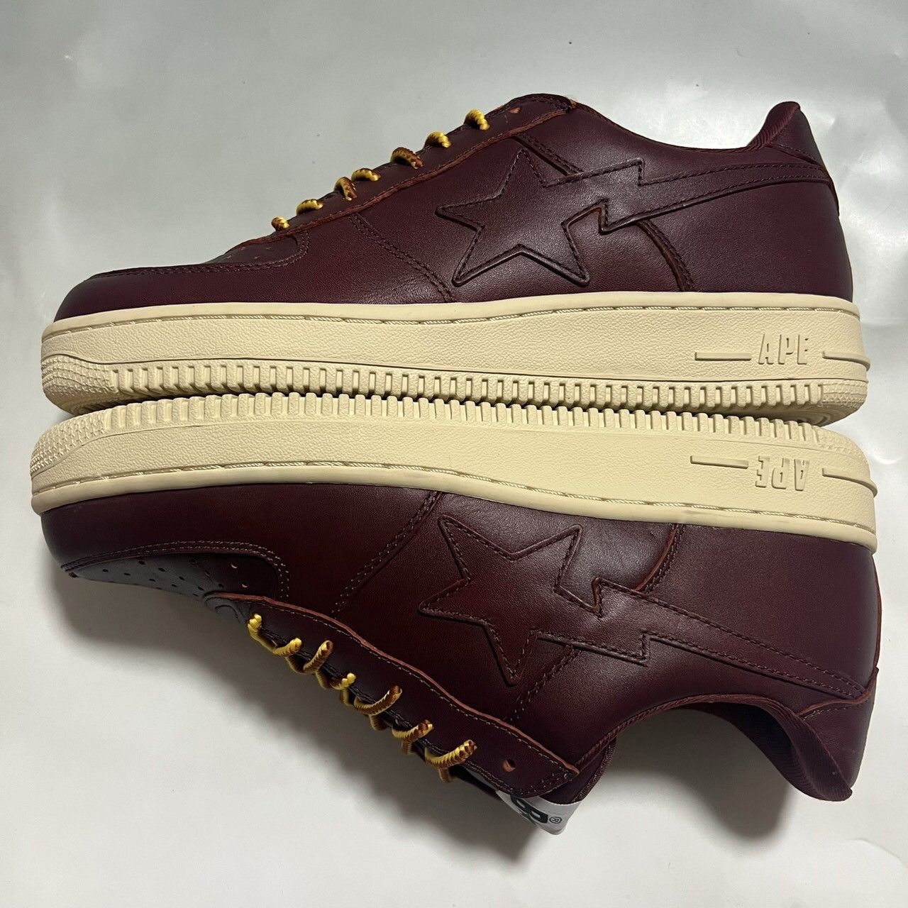 Bape 2007 BAPE Sta Red brown leather Size US 10 / EU 43 - 3 Thumbnail