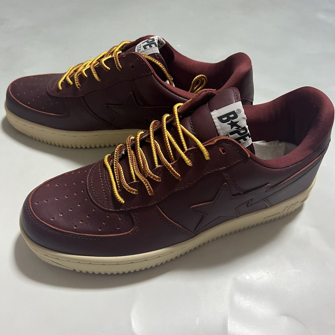 Bape 2007 BAPE Sta Red brown leather Size US 10 / EU 43 - 2 Thumbnail