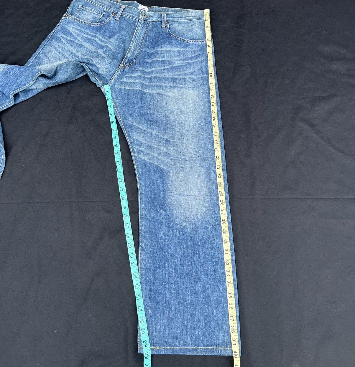 Bape × Nigo Vintage Bathing Ape Japan Bape Star Light Blue Denim Jeans Size US 34 / EU 50 - 4 Thumbnail