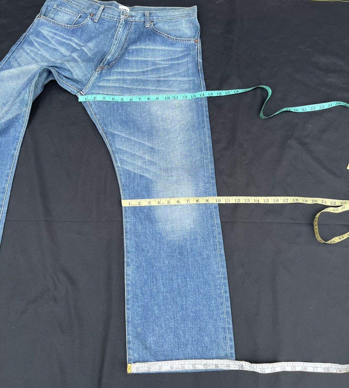 Bape × Nigo Vintage Bathing Ape Japan Bape Star Light Blue Denim Jeans Size US 34 / EU 50 - 3 Thumbnail