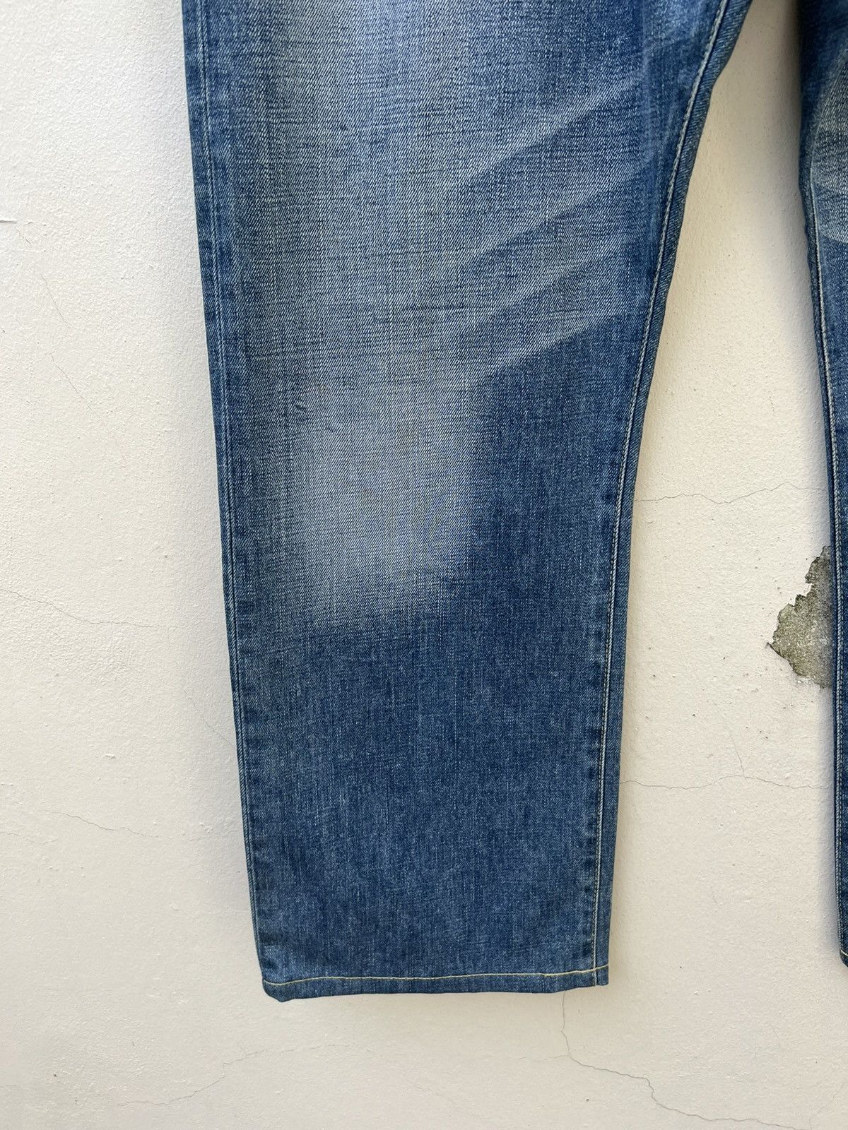 Bape × Nigo Vintage Bathing Ape Japan Bape Star Light Blue Denim Jeans Size US 34 / EU 50 - 10 Thumbnail