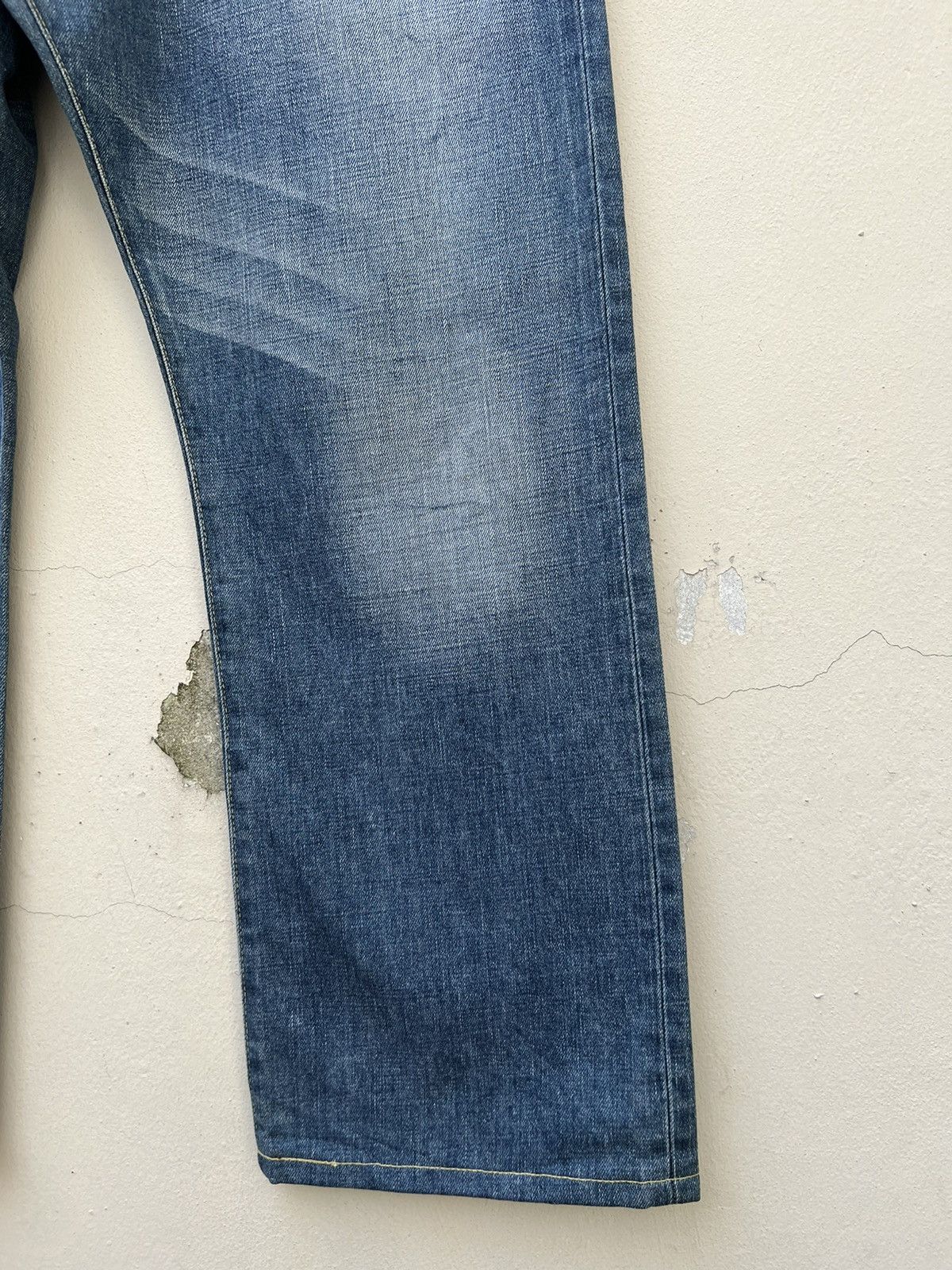 Bape × Nigo Vintage Bathing Ape Japan Bape Star Light Blue Denim Jeans Size US 34 / EU 50 - 13 Thumbnail
