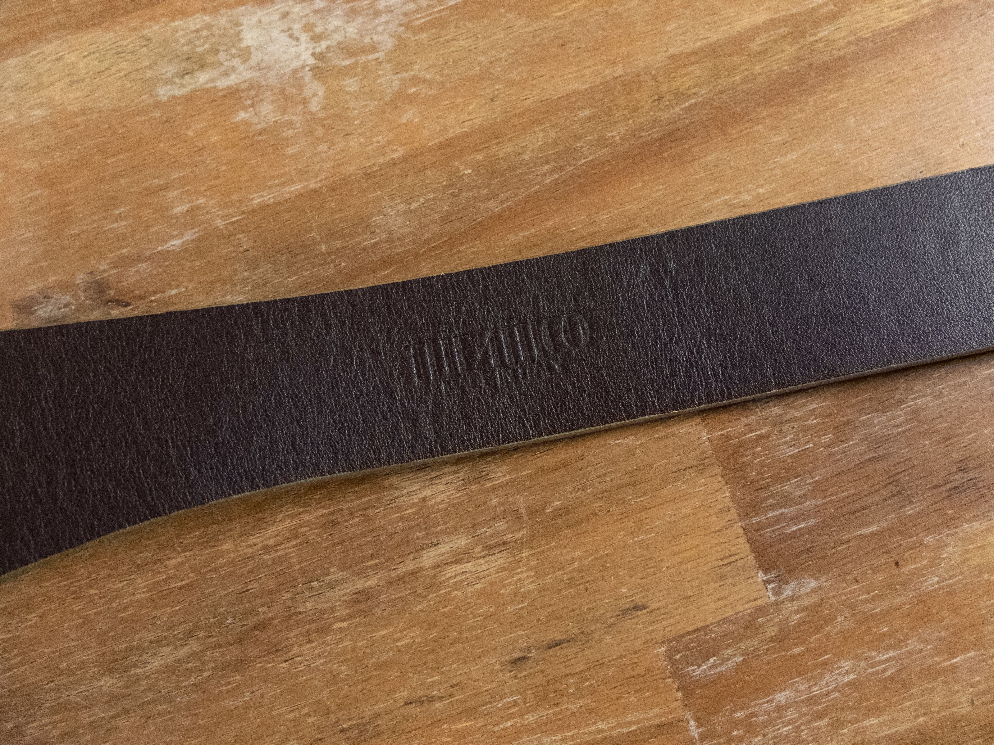 The Attico THE ATTICO green leather asymmetric logo buckle belt Medium Size ONE SIZE - 8 Thumbnail