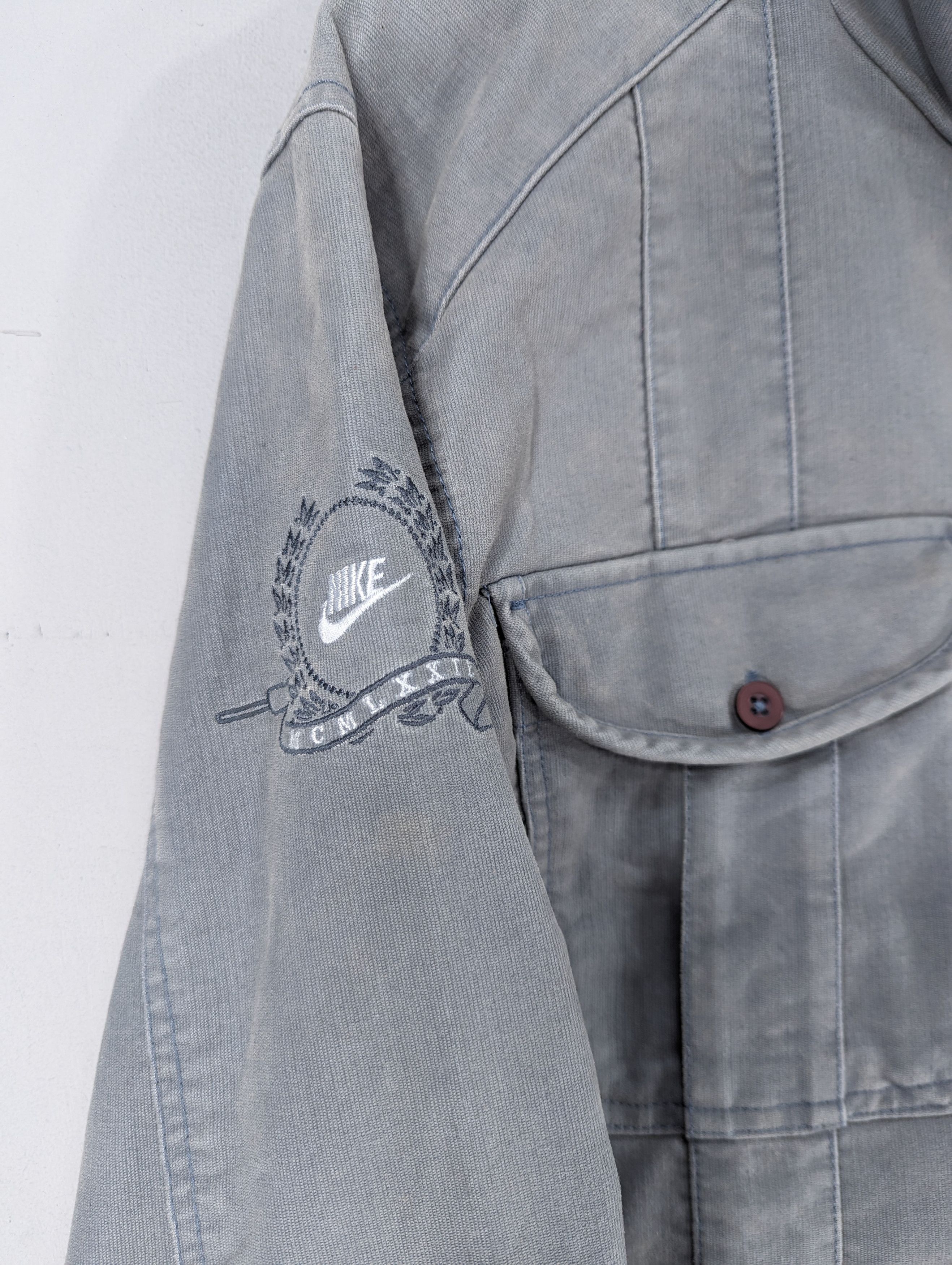 Hypebeast × Nike 🔥RARE🔥Nike MCMLXXII Faded Blue Motorcycles Style Jacket Size US M / EU 48-50 / 2 - 4 Thumbnail