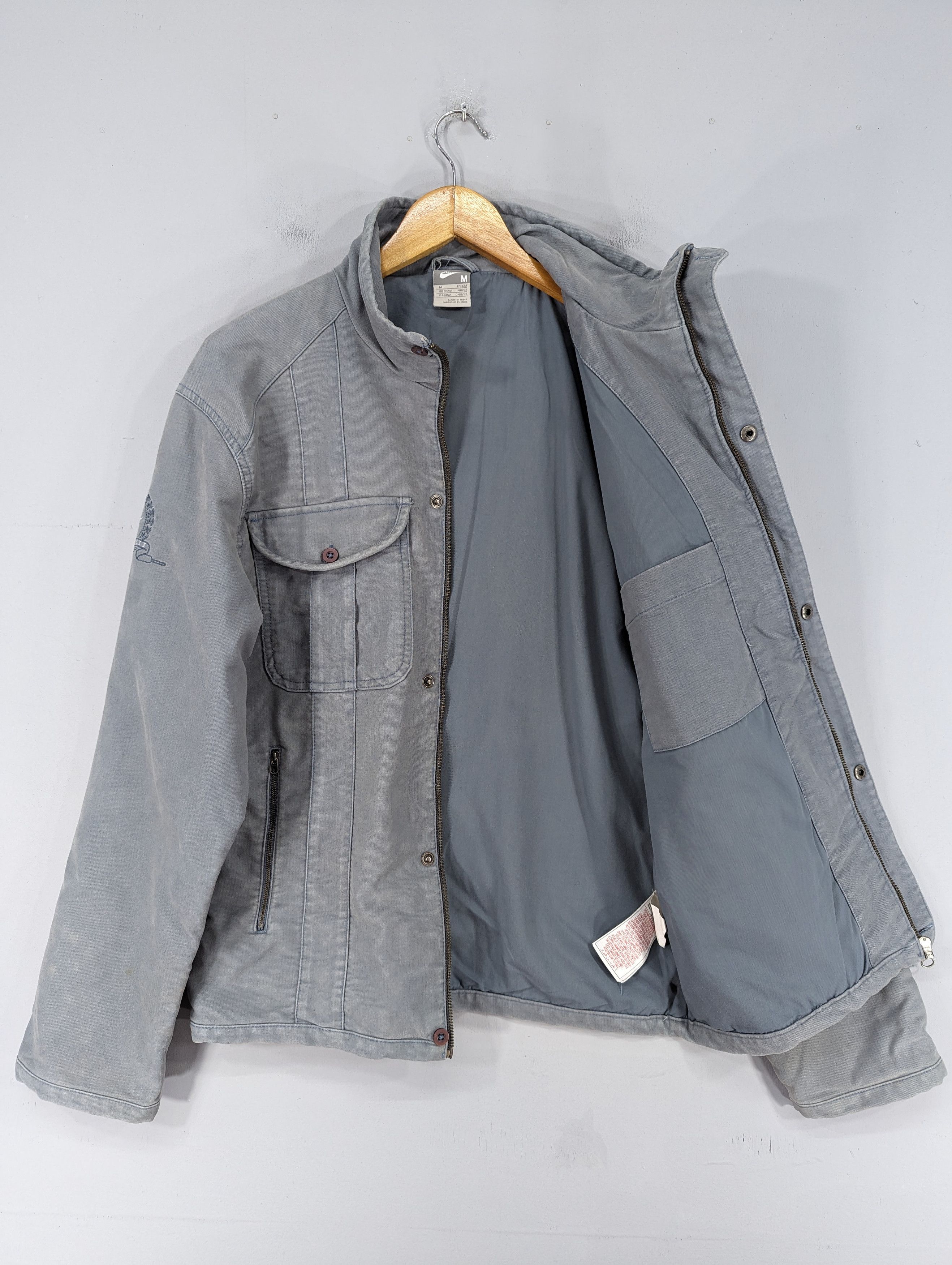 Hypebeast × Nike 🔥RARE🔥Nike MCMLXXII Faded Blue Motorcycles Style Jacket Size US M / EU 48-50 / 2 - 6 Thumbnail