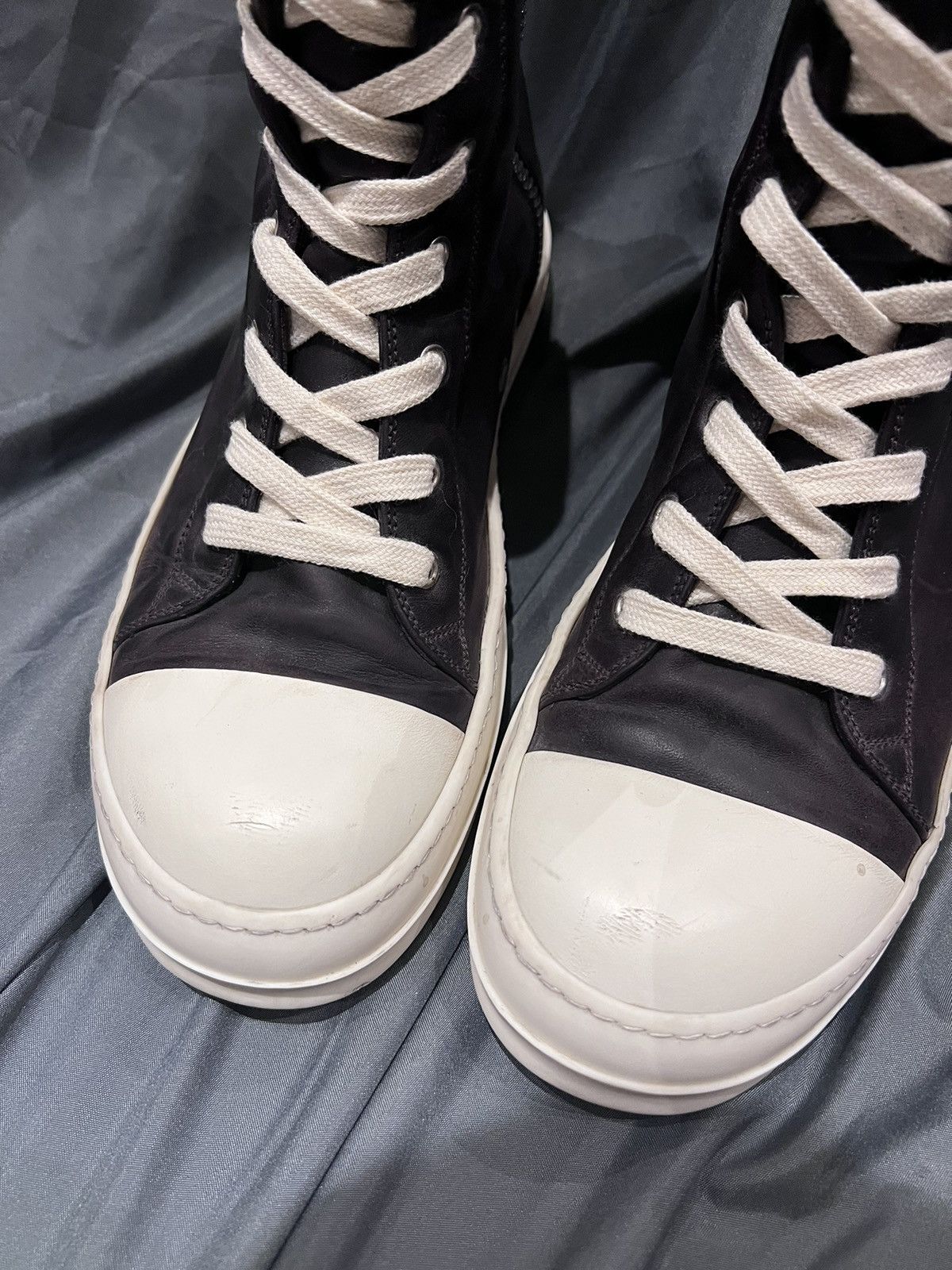 Rick owens performa rubber tapes geobasket in black size41