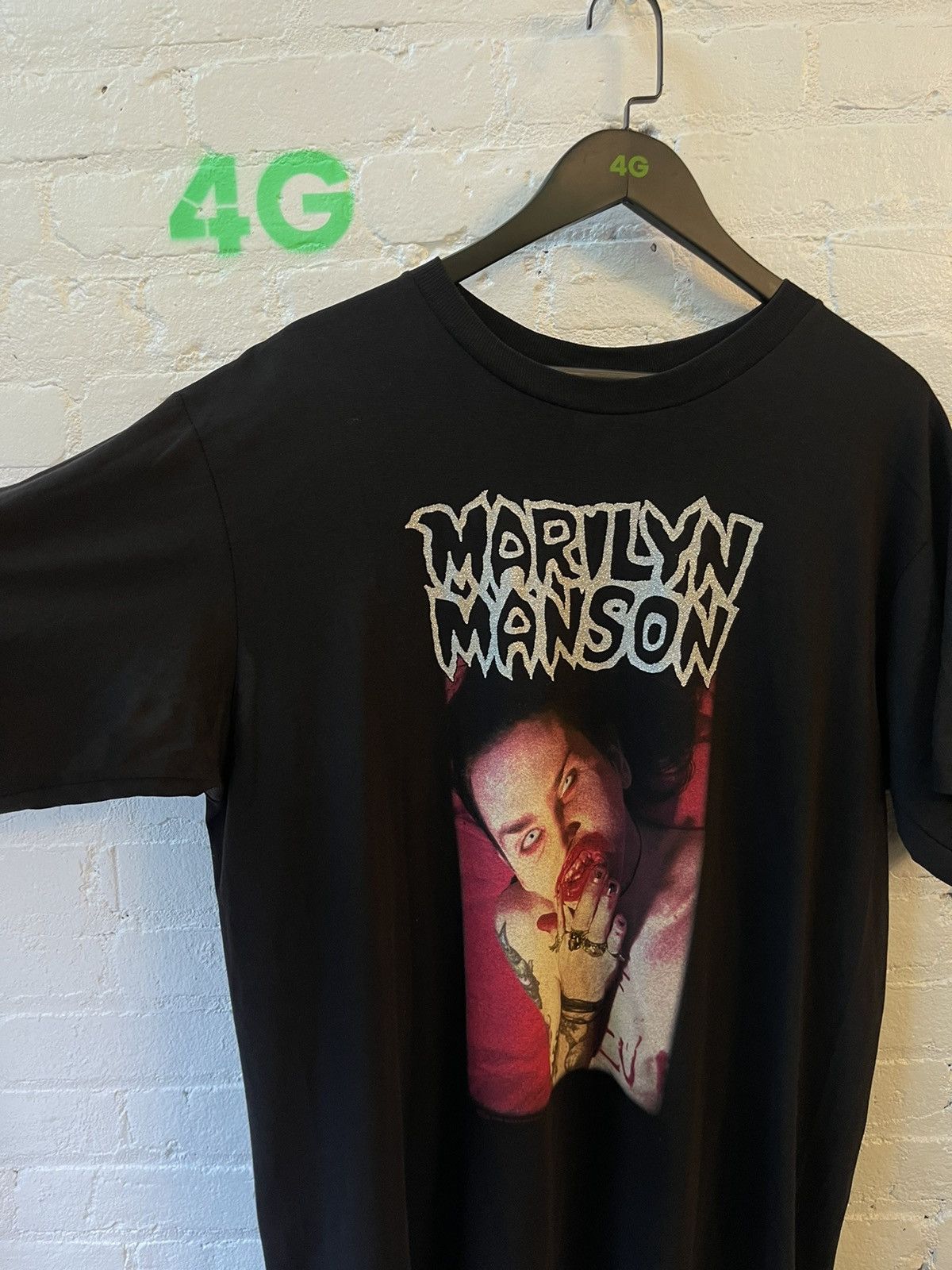 Marilyn Manson × Vintage Vintage OG 1998 Marilyn Manson GD OF FUK XL Shirt Size US XL / EU 56 / 4 - 6 Thumbnail
