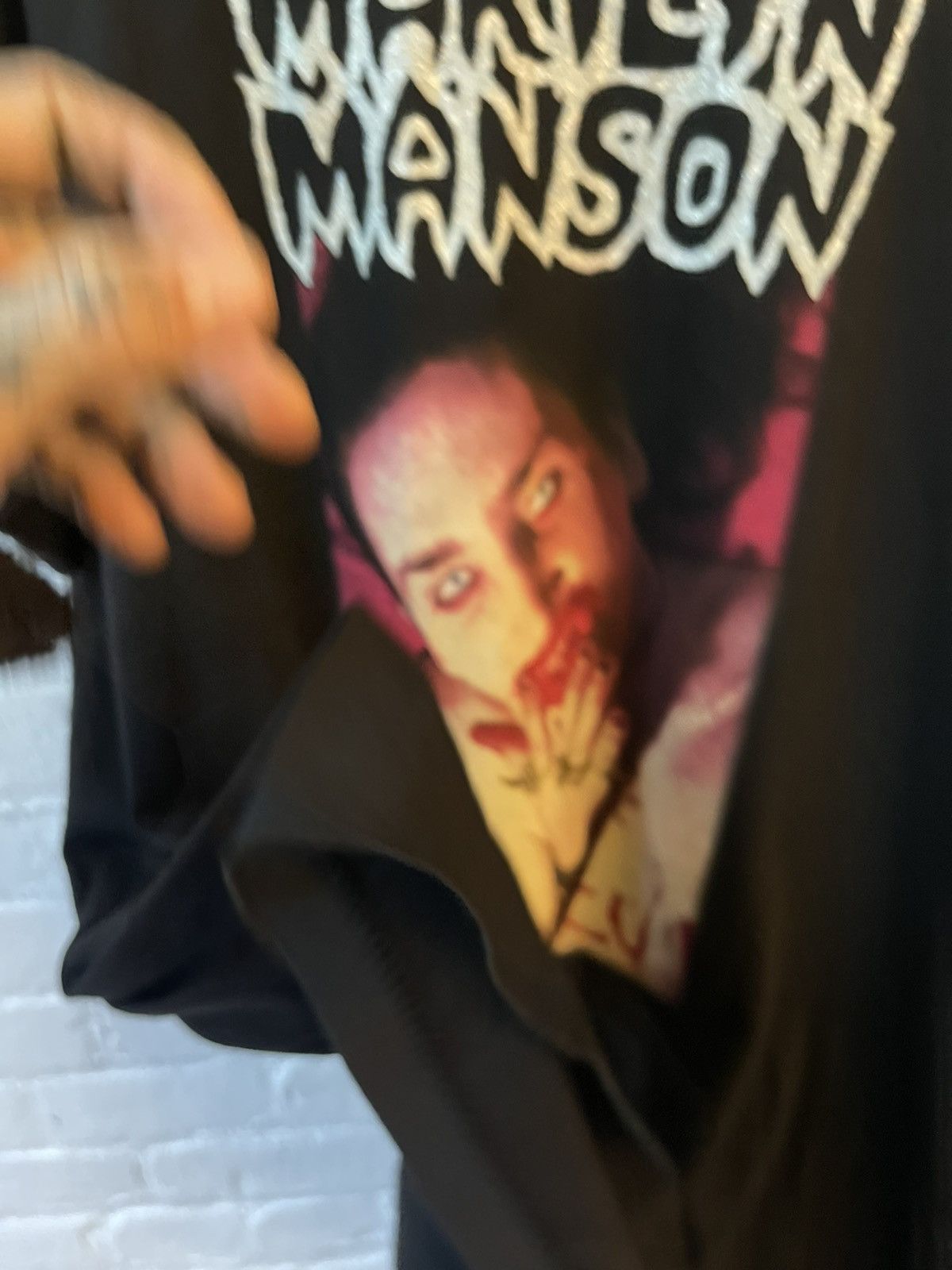 Marilyn Manson × Vintage Vintage OG 1998 Marilyn Manson GD OF FUK XL Shirt Size US XL / EU 56 / 4 - 9 Thumbnail