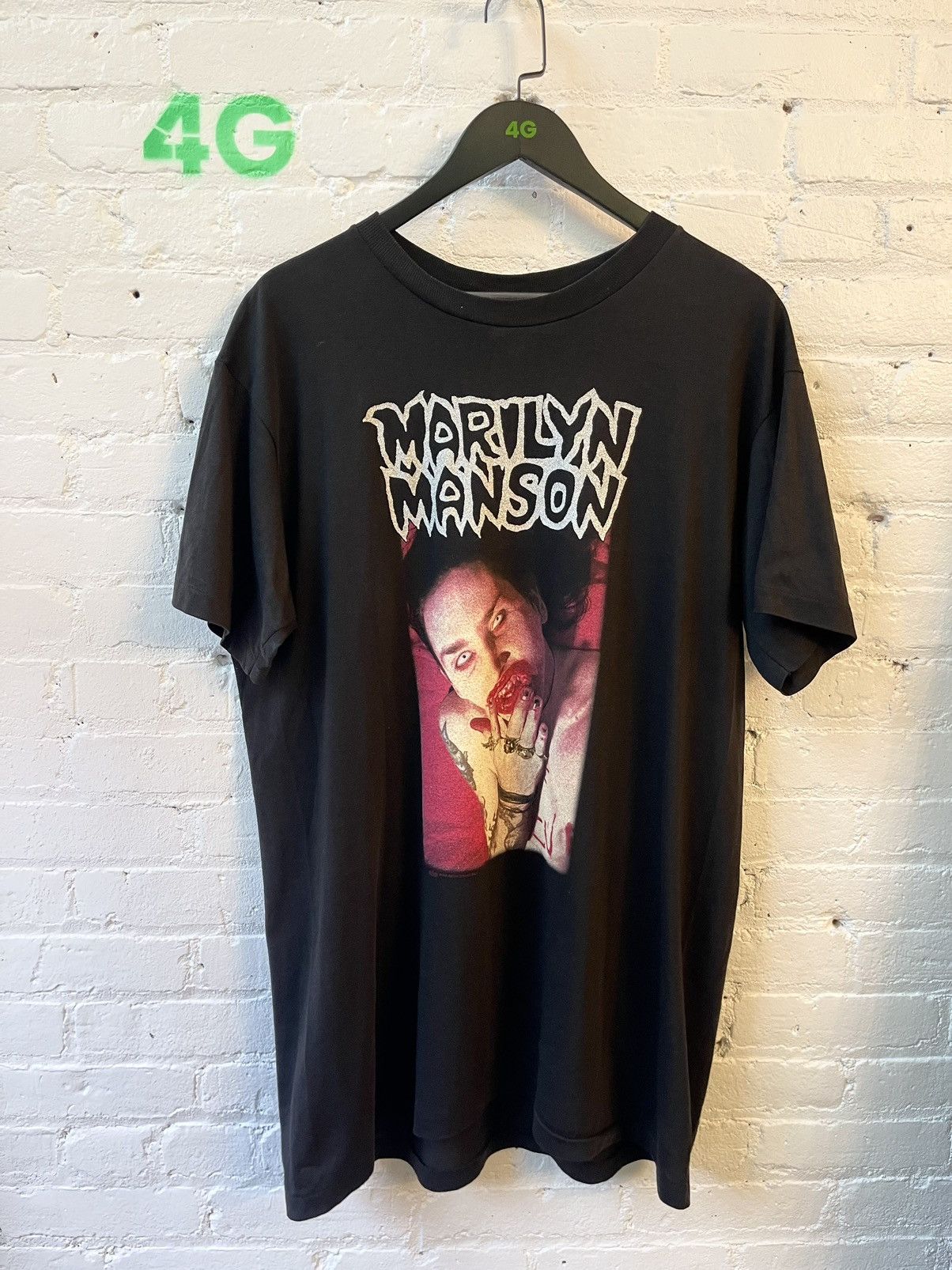 Marilyn Manson × Vintage Vintage OG 1998 Marilyn Manson GD OF FUK XL Shirt Size US XL / EU 56 / 4 - 1 Thumbnail