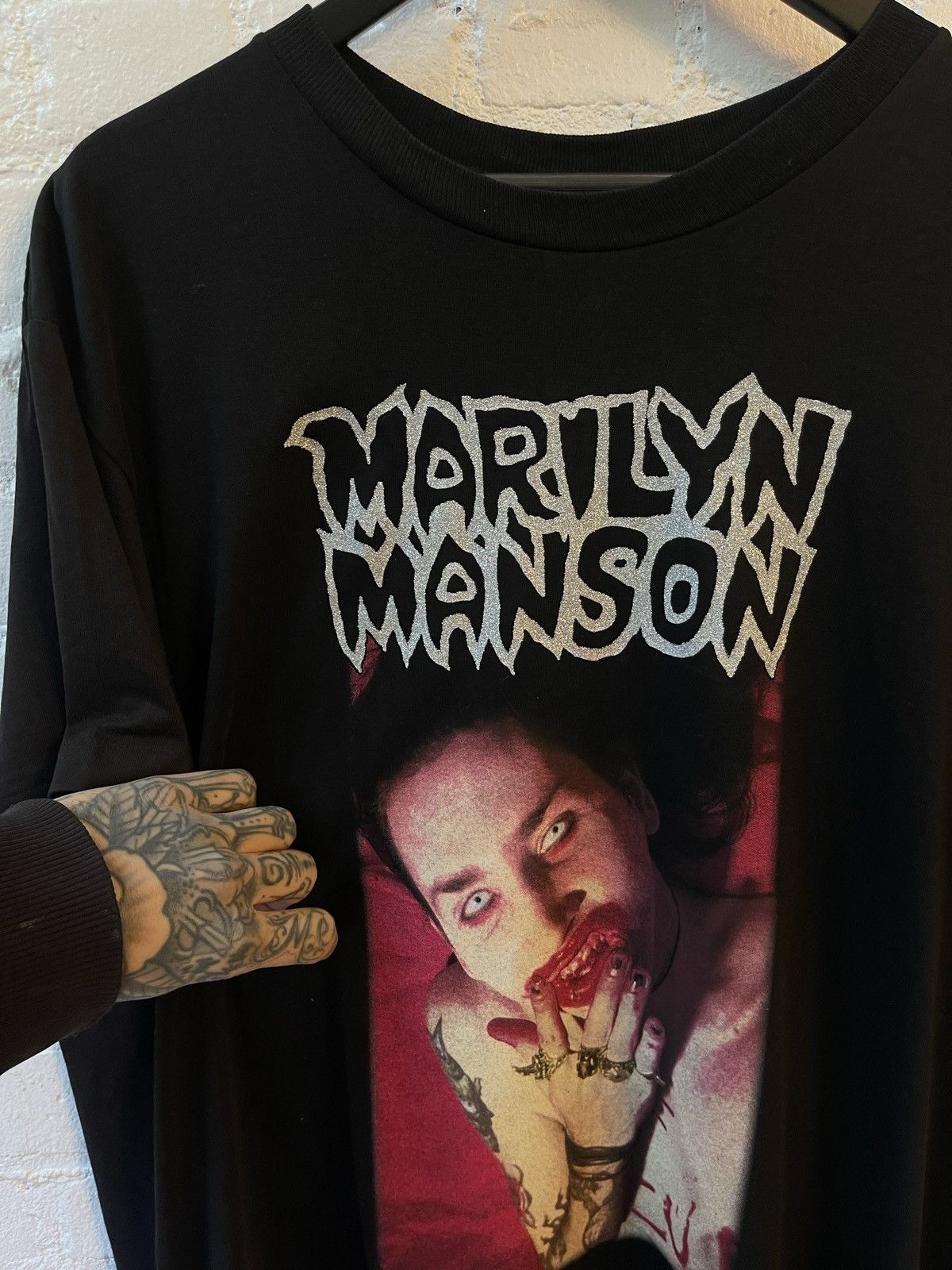 Marilyn Manson × Vintage Vintage OG 1998 Marilyn Manson GD OF FUK XL Shirt Size US XL / EU 56 / 4 - 7 Thumbnail