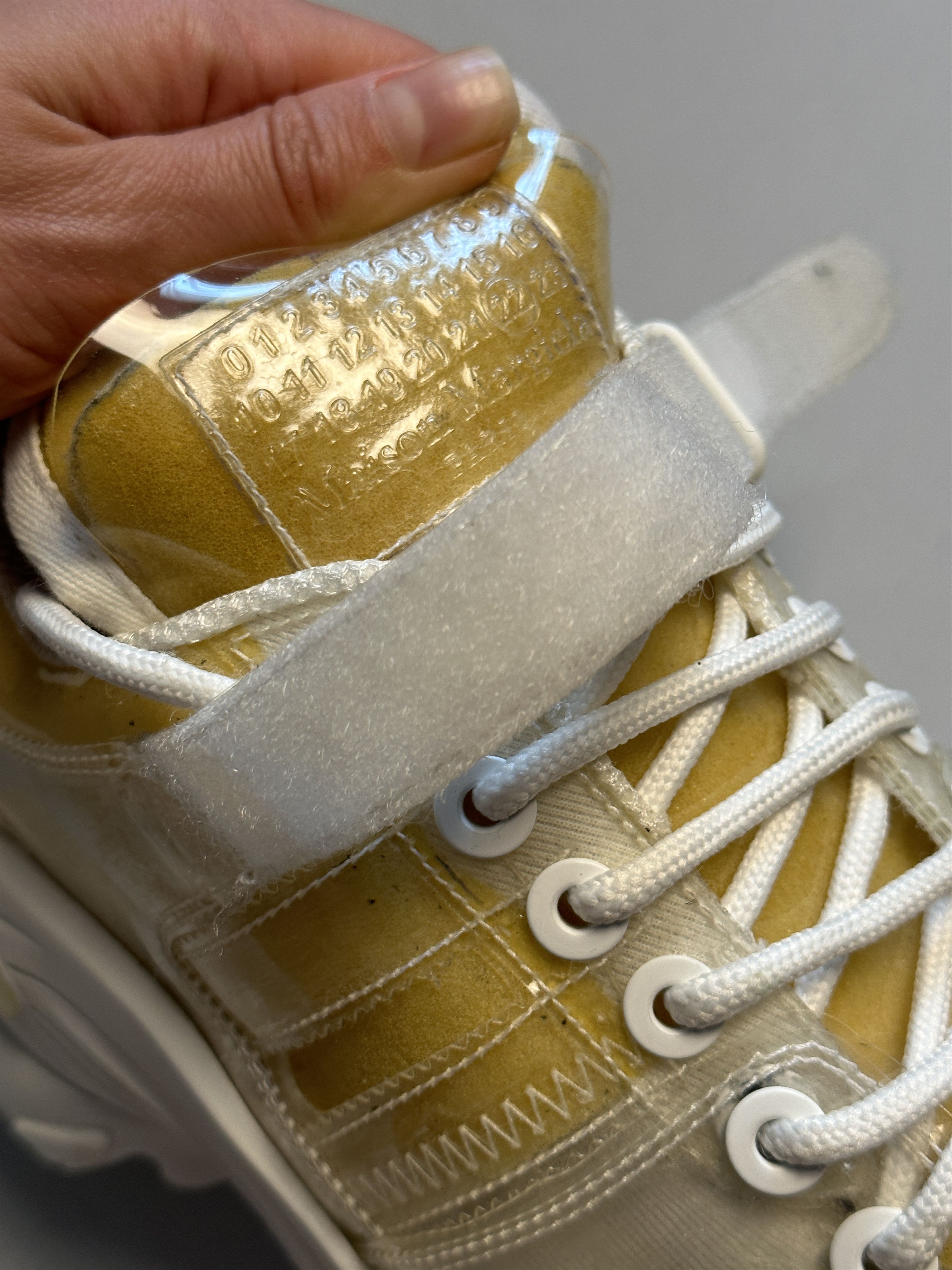 Maison Margiela Retro Fit Sponge Transparent Sneakers Size US 7 / EU 40 - 14 Thumbnail
