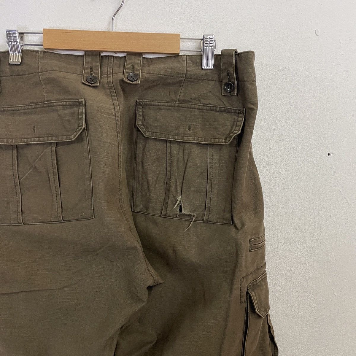 Japanese Brand Vintage Global Work Utility 8 Pocket Cargo Pants Size US 35 - 10 Thumbnail