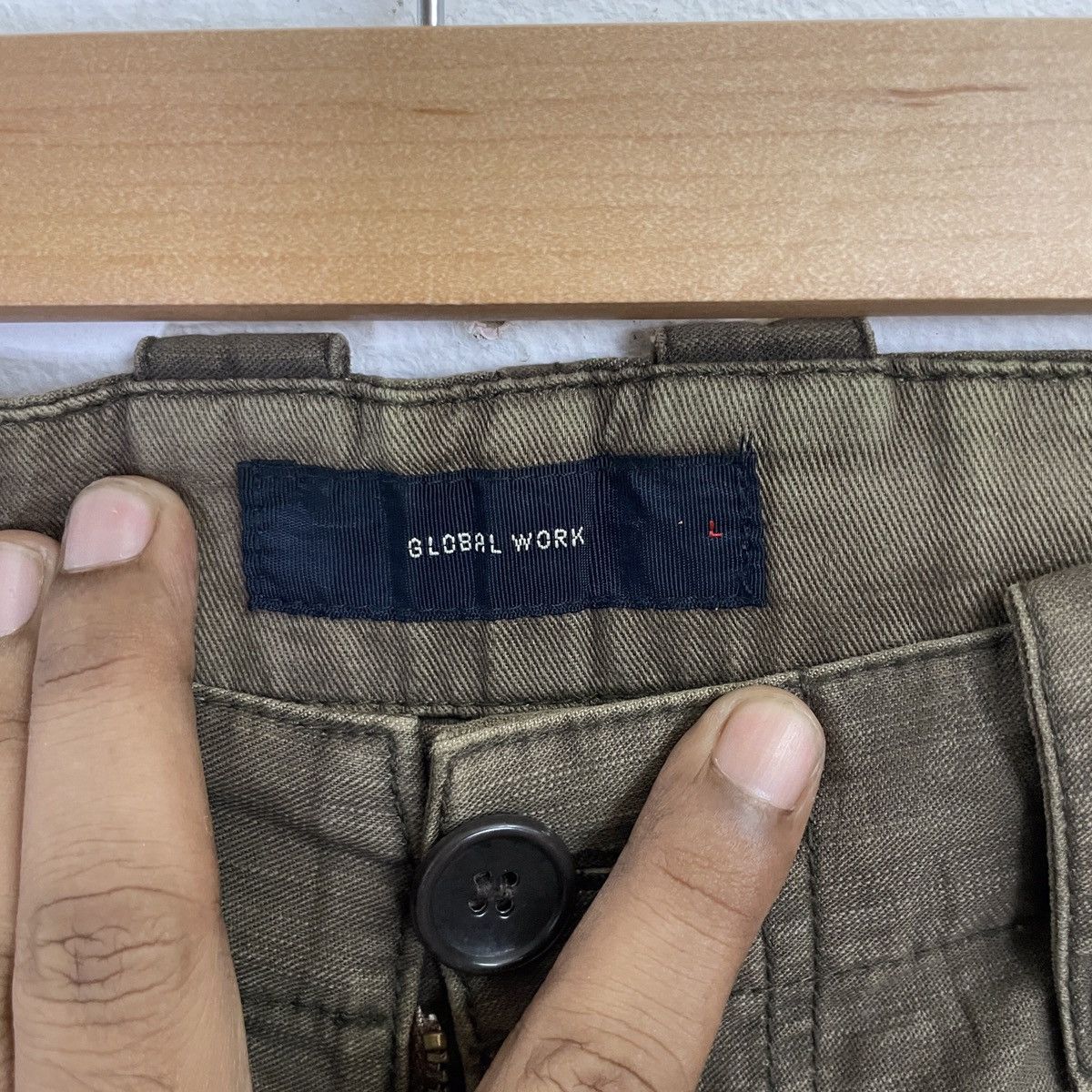 Japanese Brand Vintage Global Work Utility 8 Pocket Cargo Pants Size US 35 - 5 Thumbnail